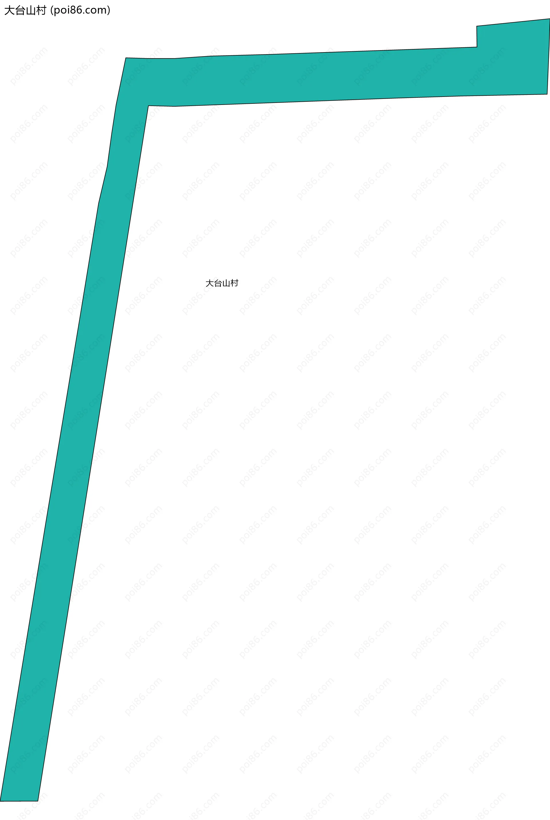 大台山村边界地图