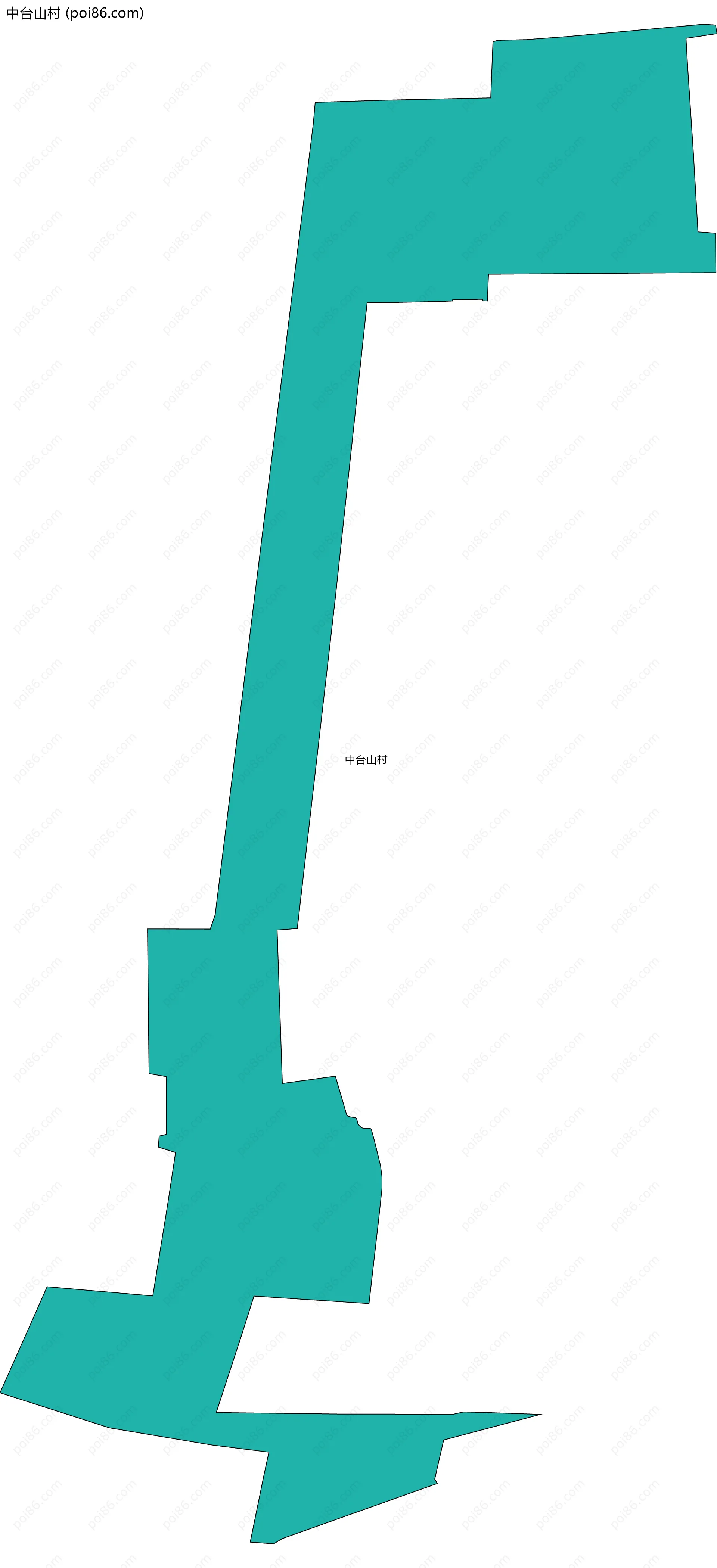 中台山村边界地图