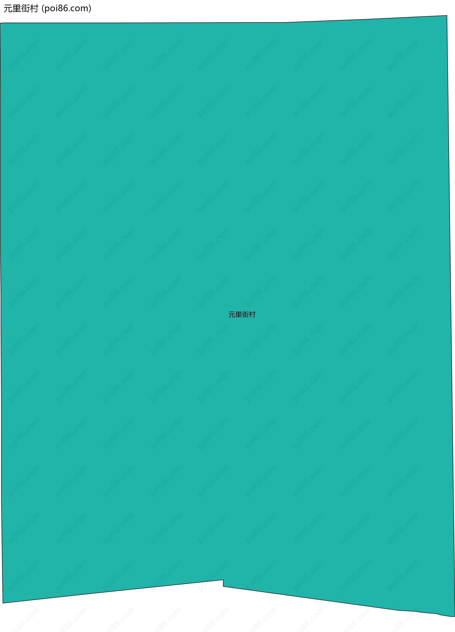 元里街村边界地图