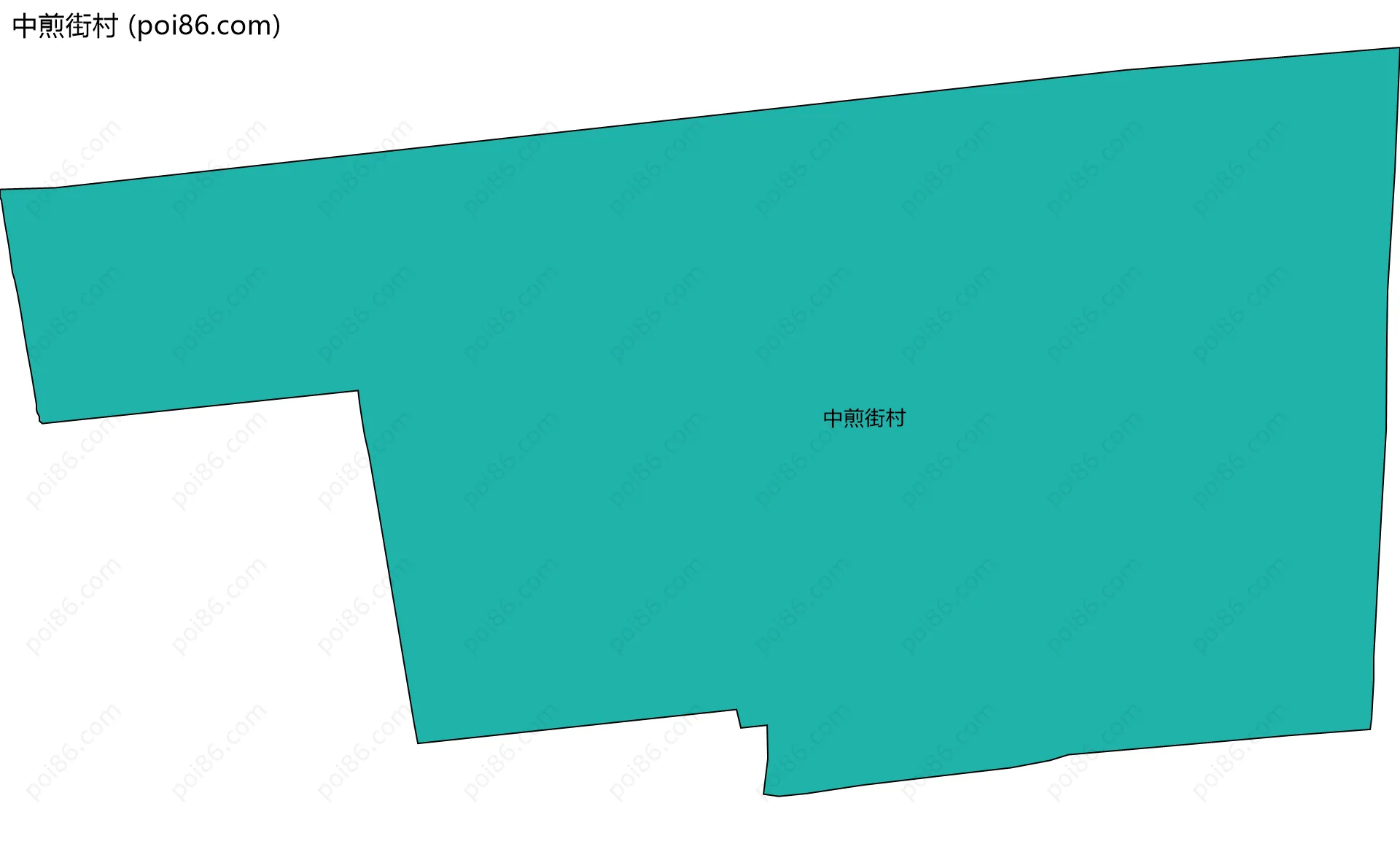 中煎街村边界地图