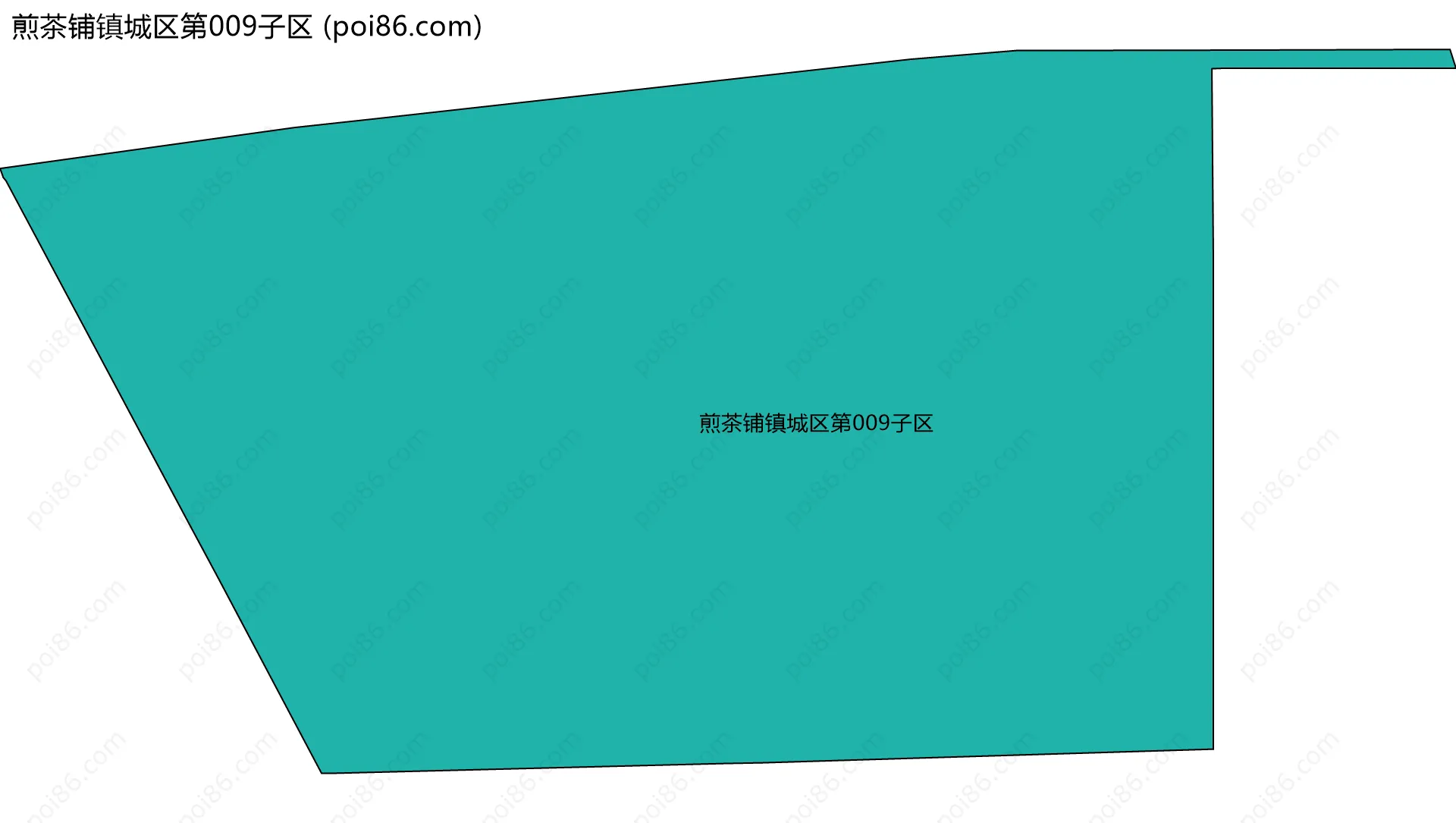 煎茶铺镇城区第009子区边界地图