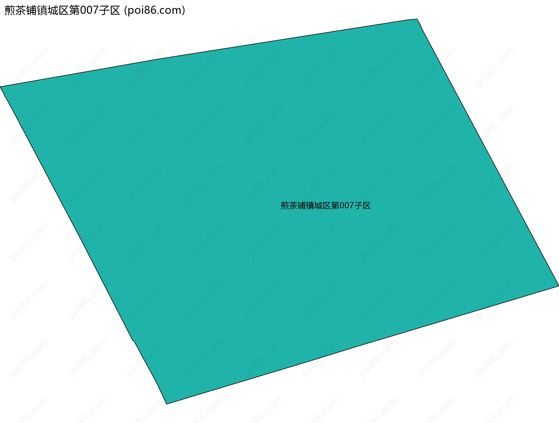 煎茶铺镇城区第007子区边界地图