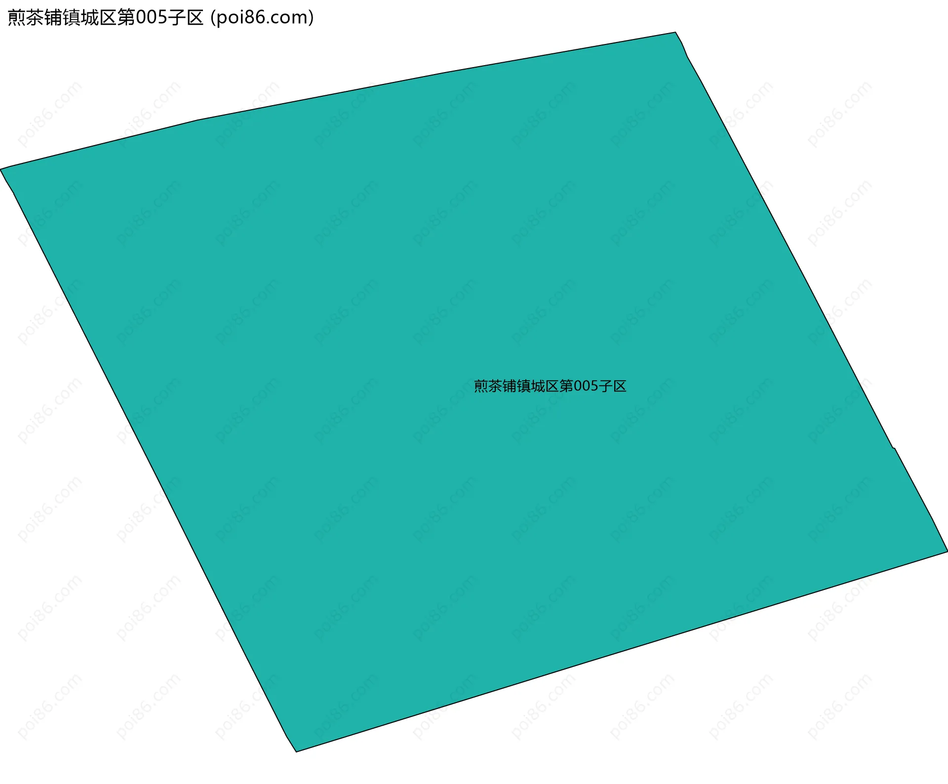煎茶铺镇城区第005子区边界地图