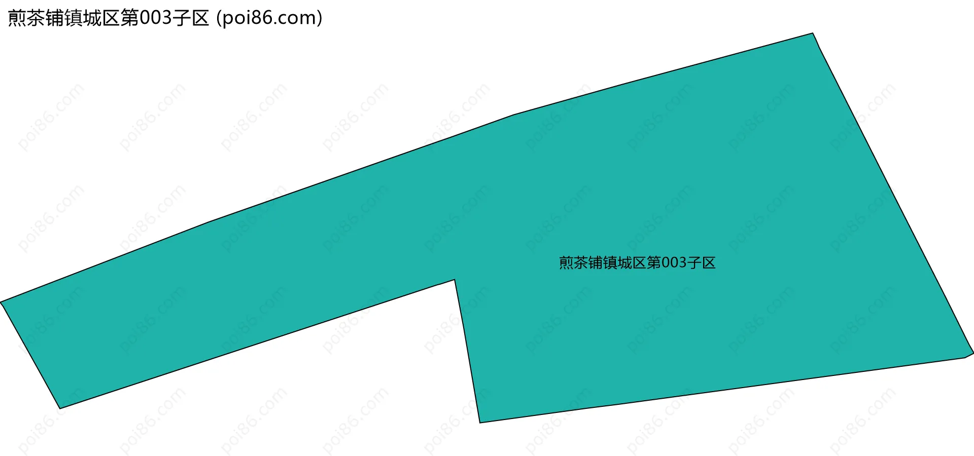 煎茶铺镇城区第003子区边界地图