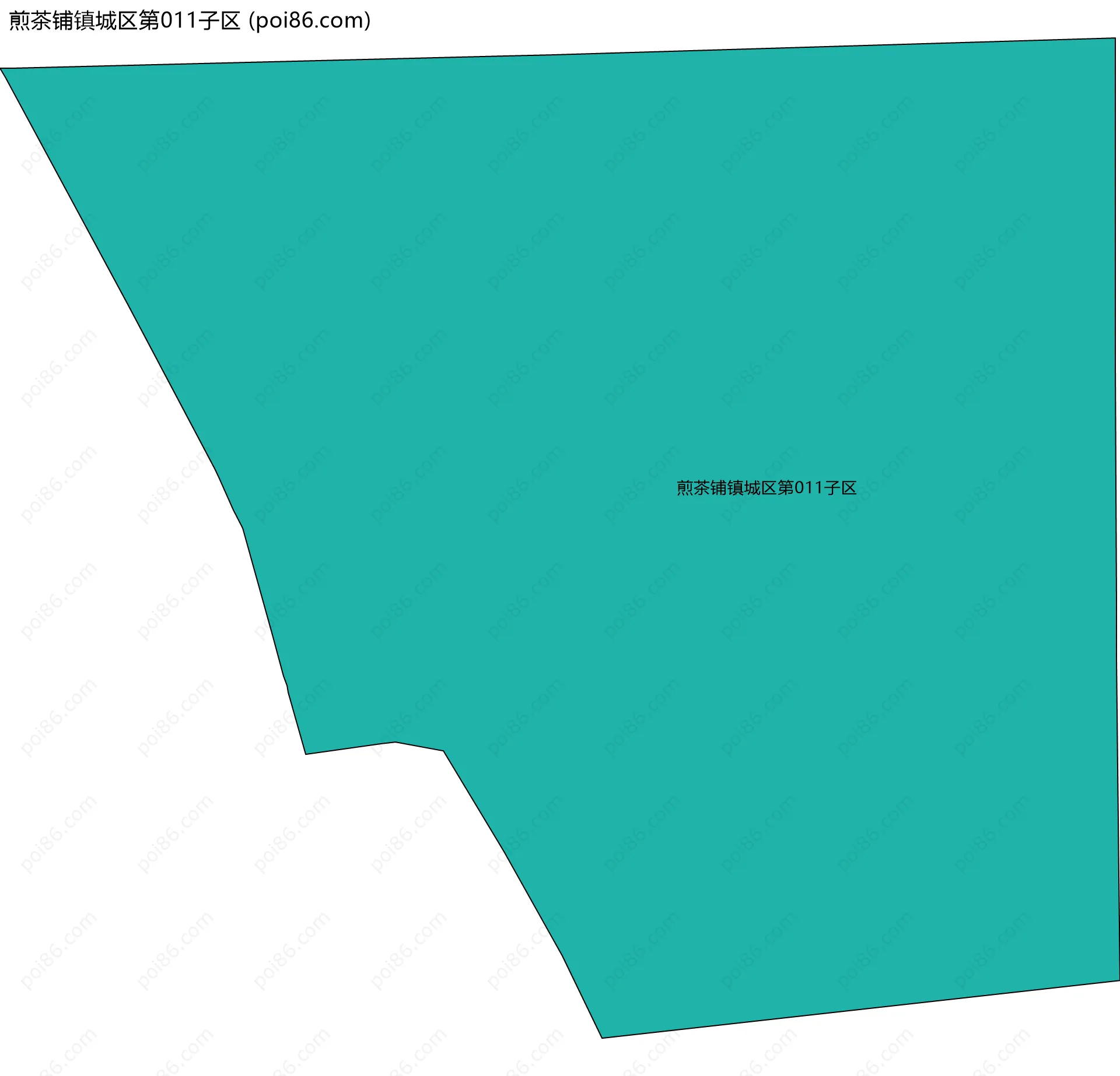 煎茶铺镇城区第011子区边界地图