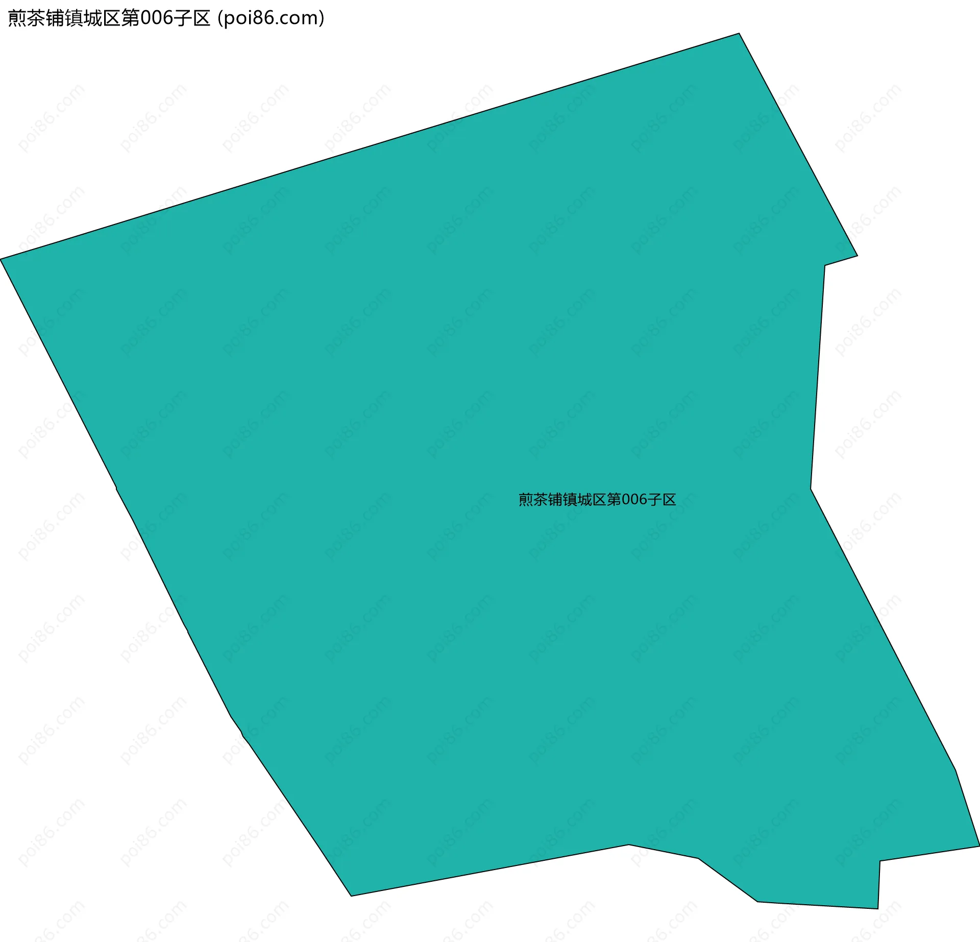 煎茶铺镇城区第006子区边界地图