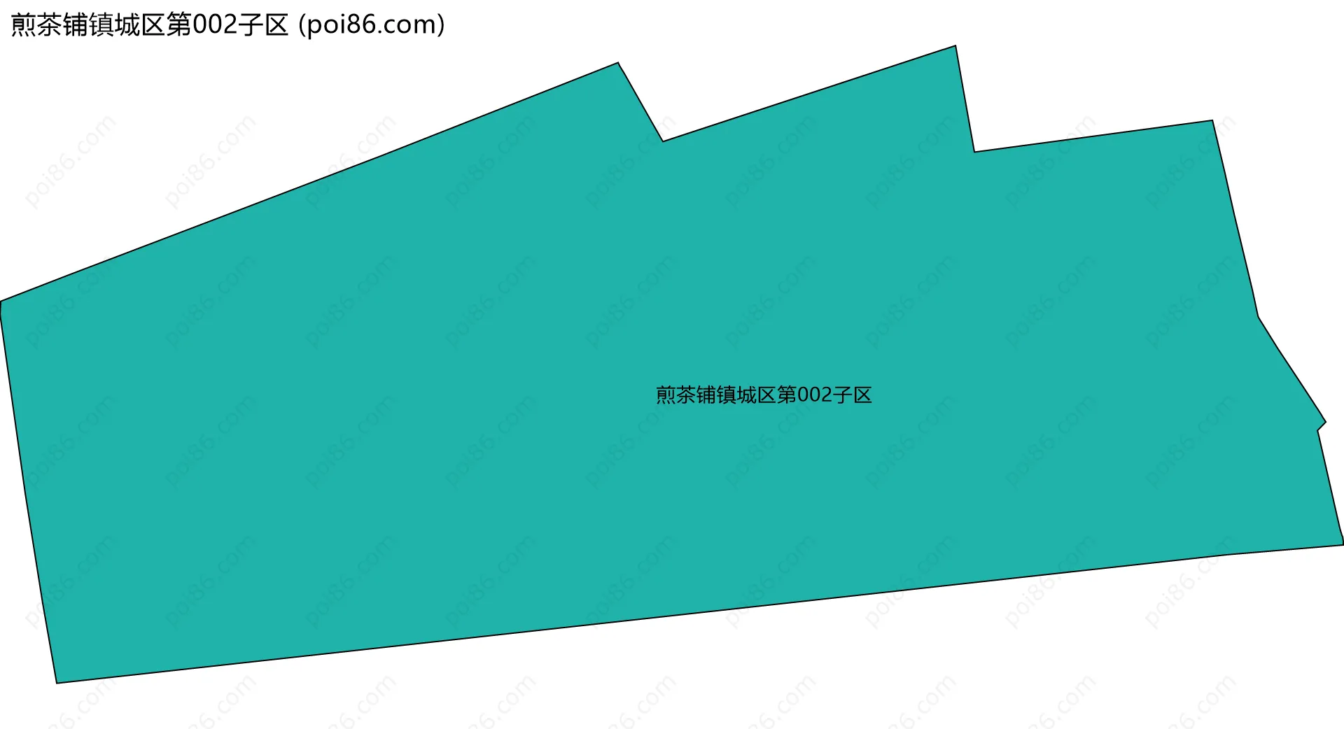 煎茶铺镇城区第002子区边界地图