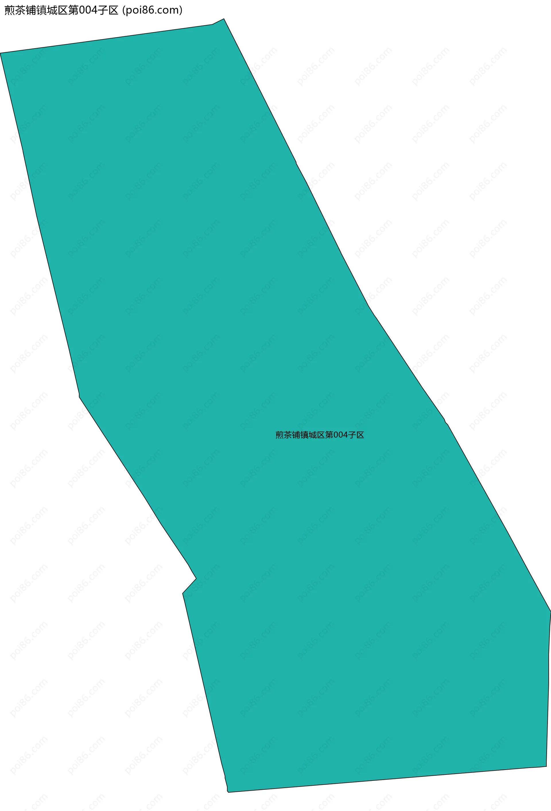 煎茶铺镇城区第004子区边界地图