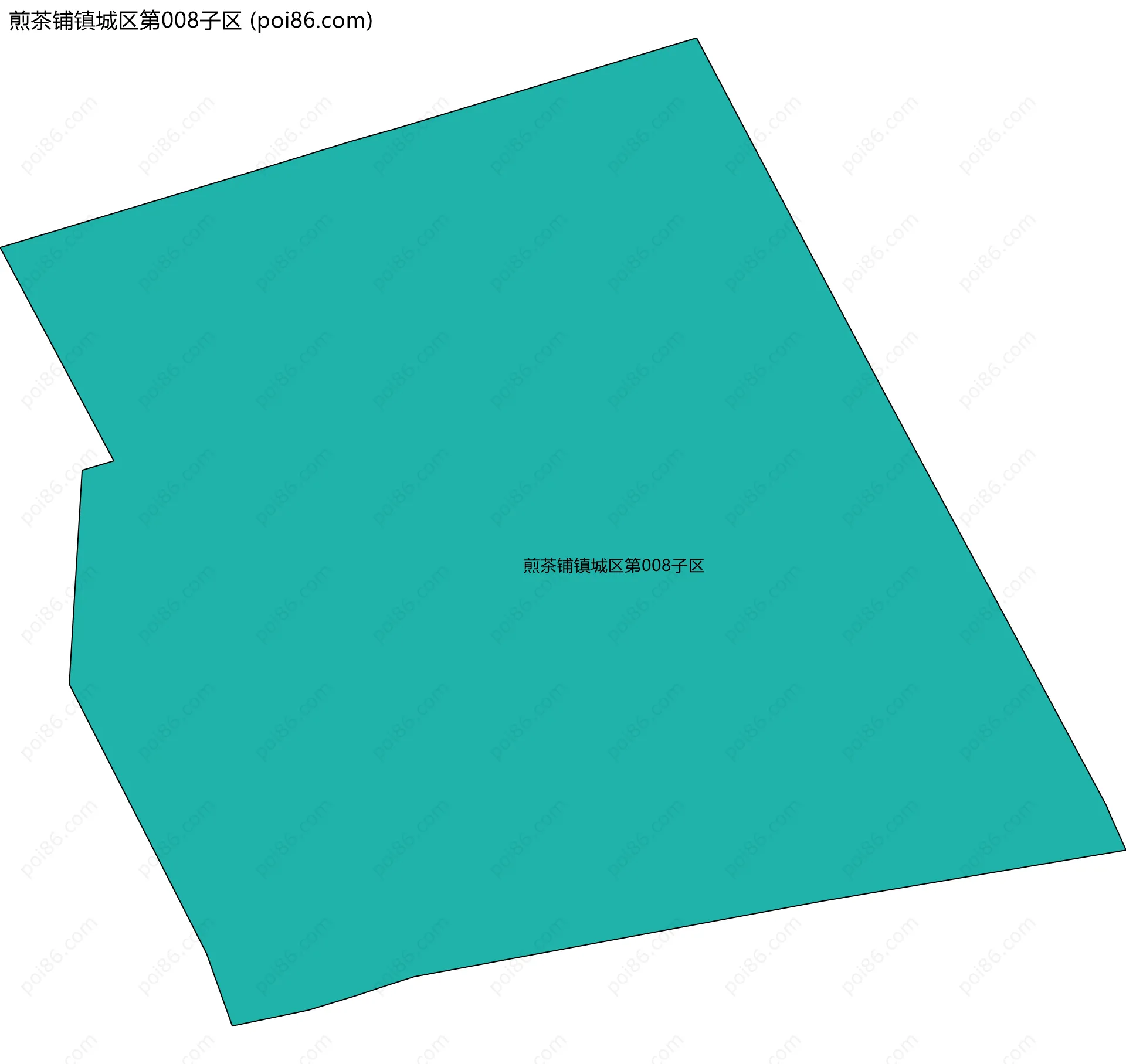 煎茶铺镇城区第008子区边界地图