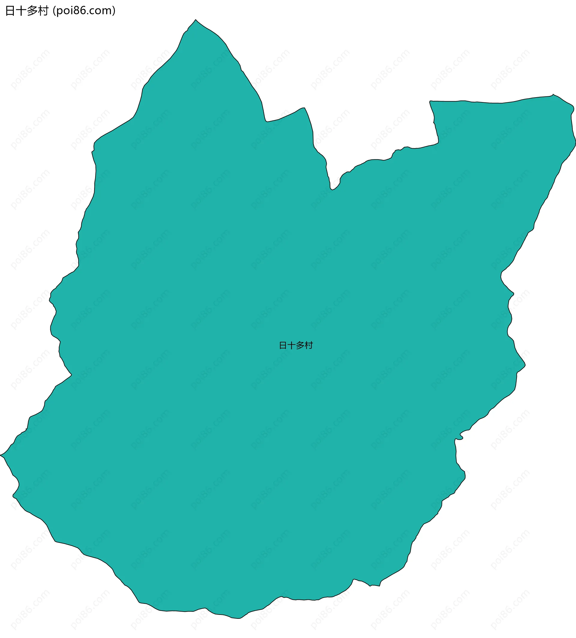 日十多村边界地图