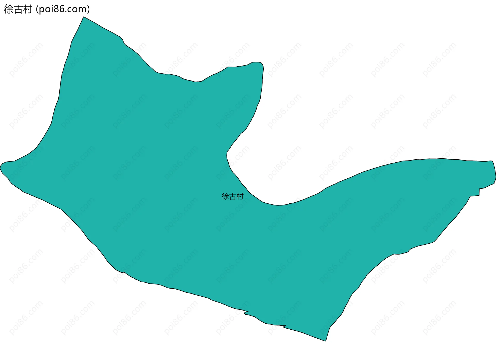 徐古村边界地图