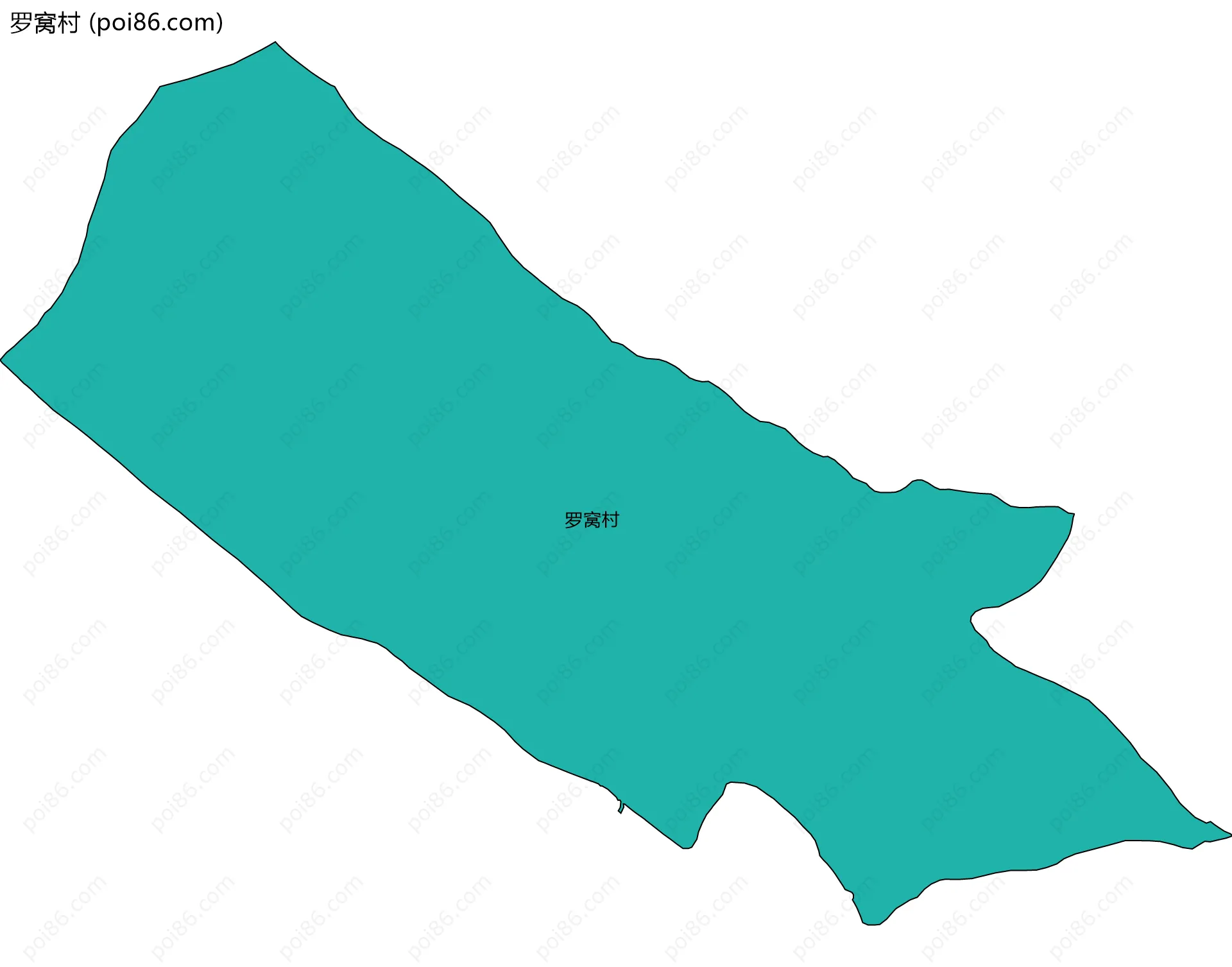 罗窝村边界地图