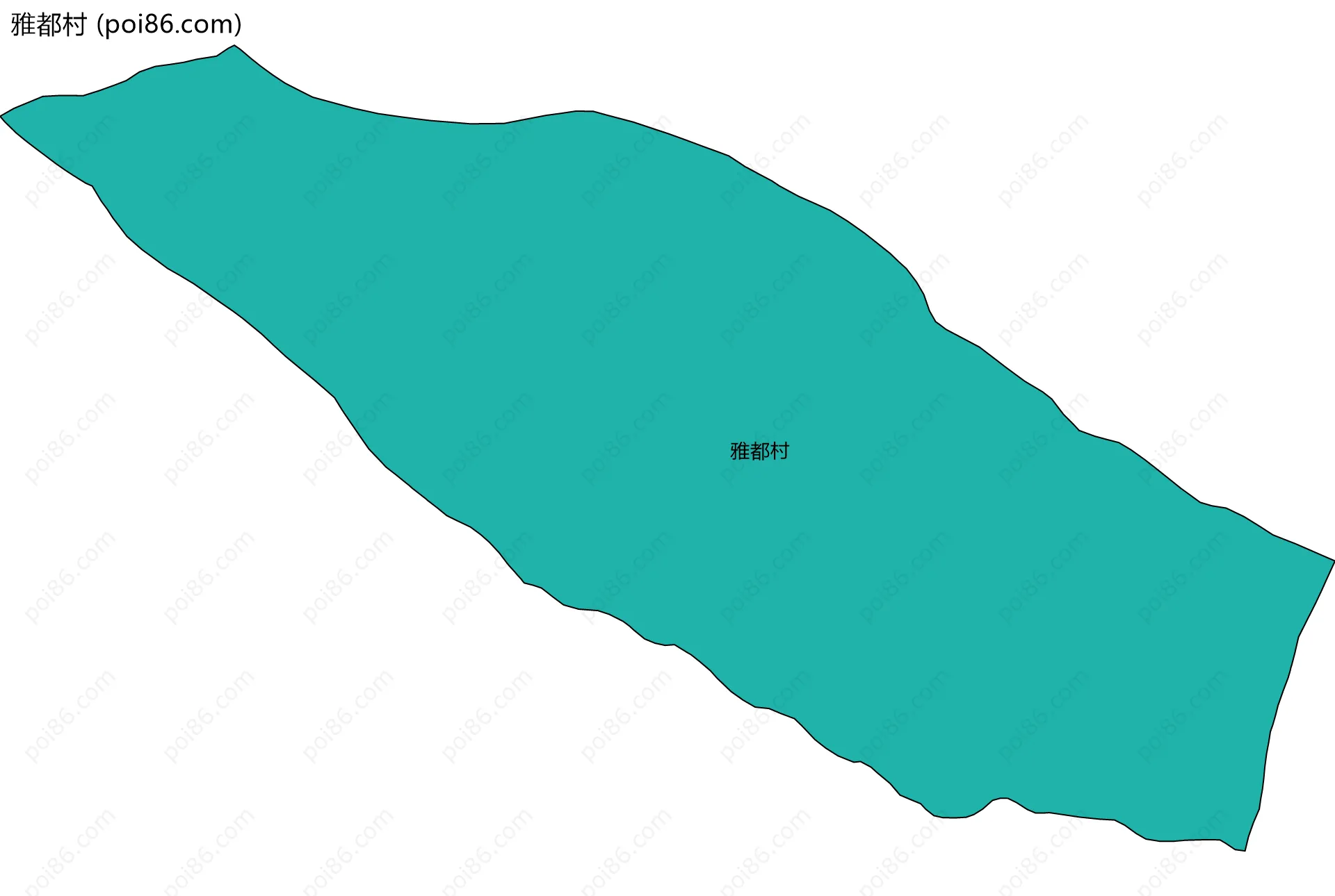 雅都村边界地图