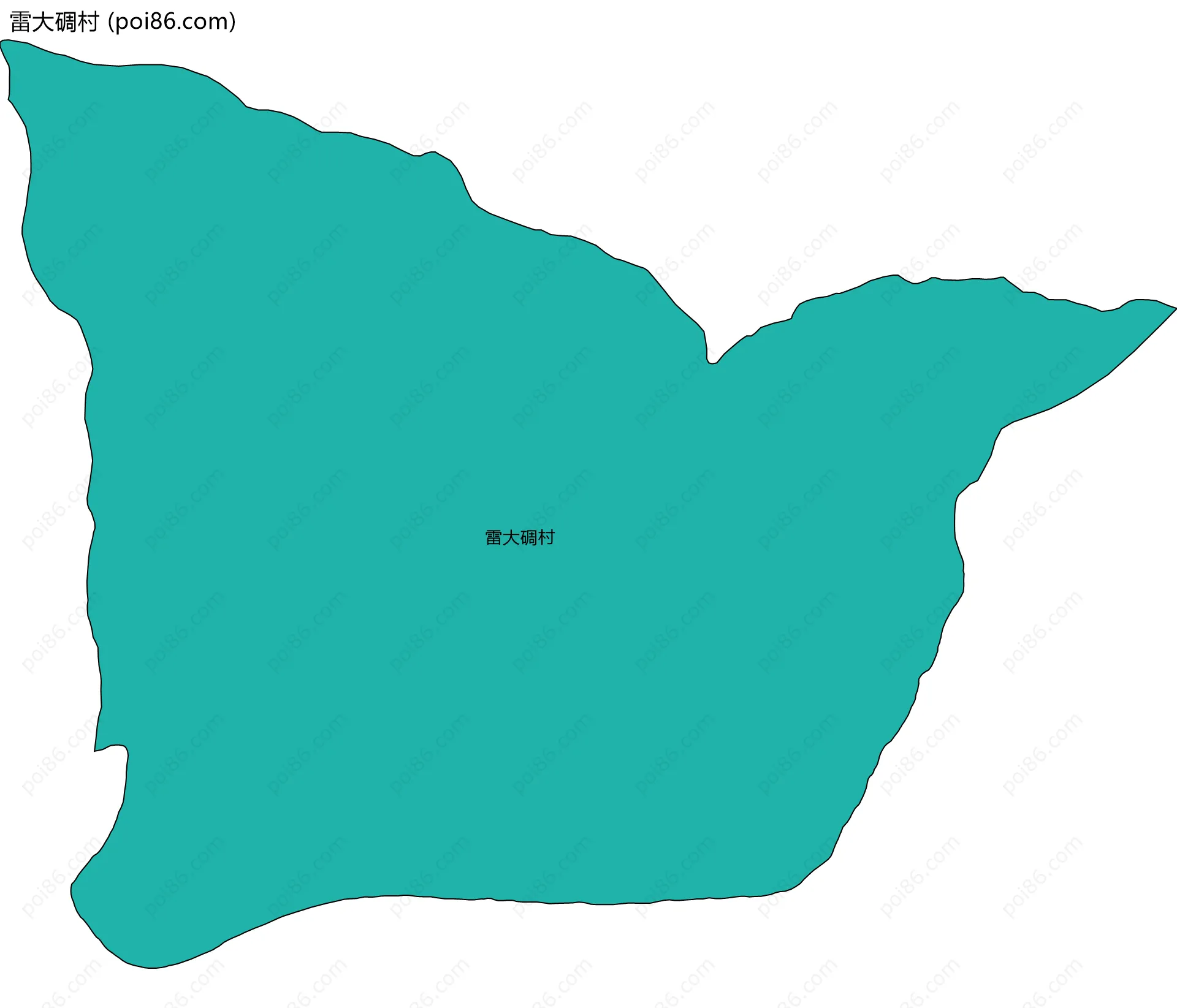 雷大碉村边界地图