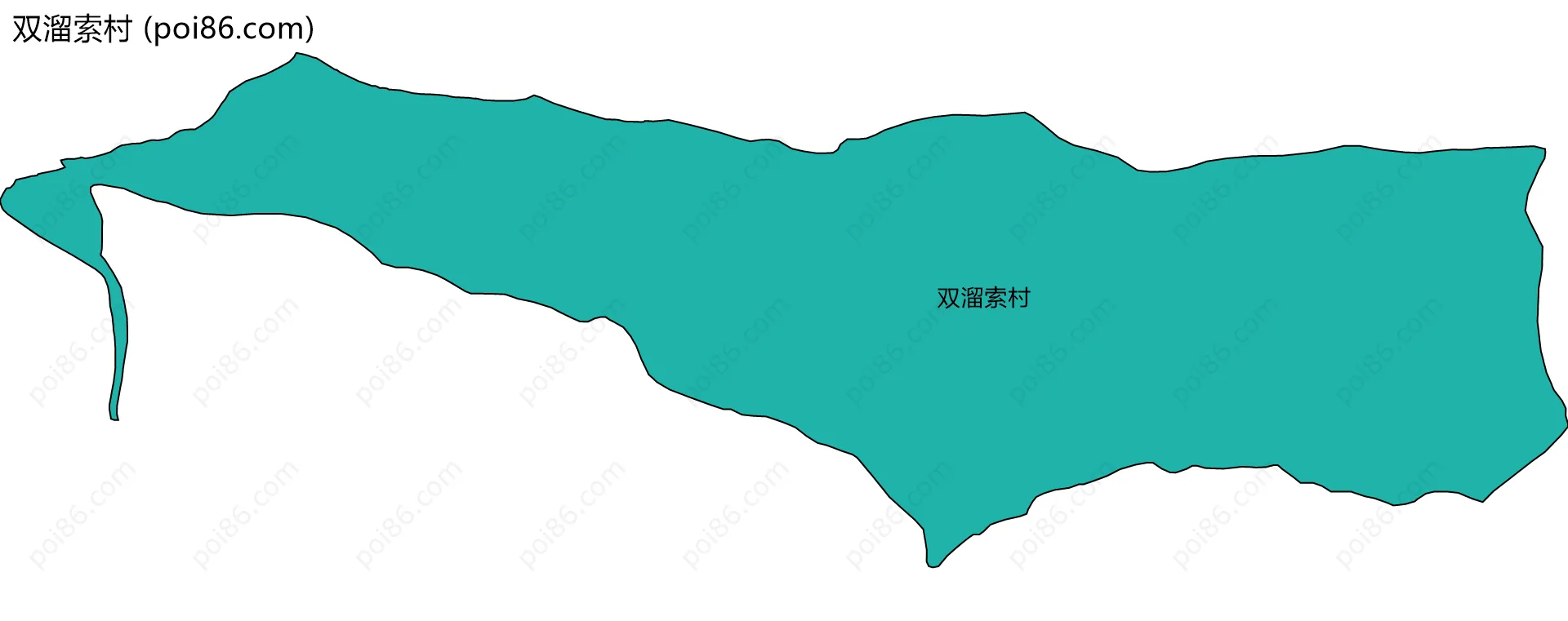 双溜索村边界地图