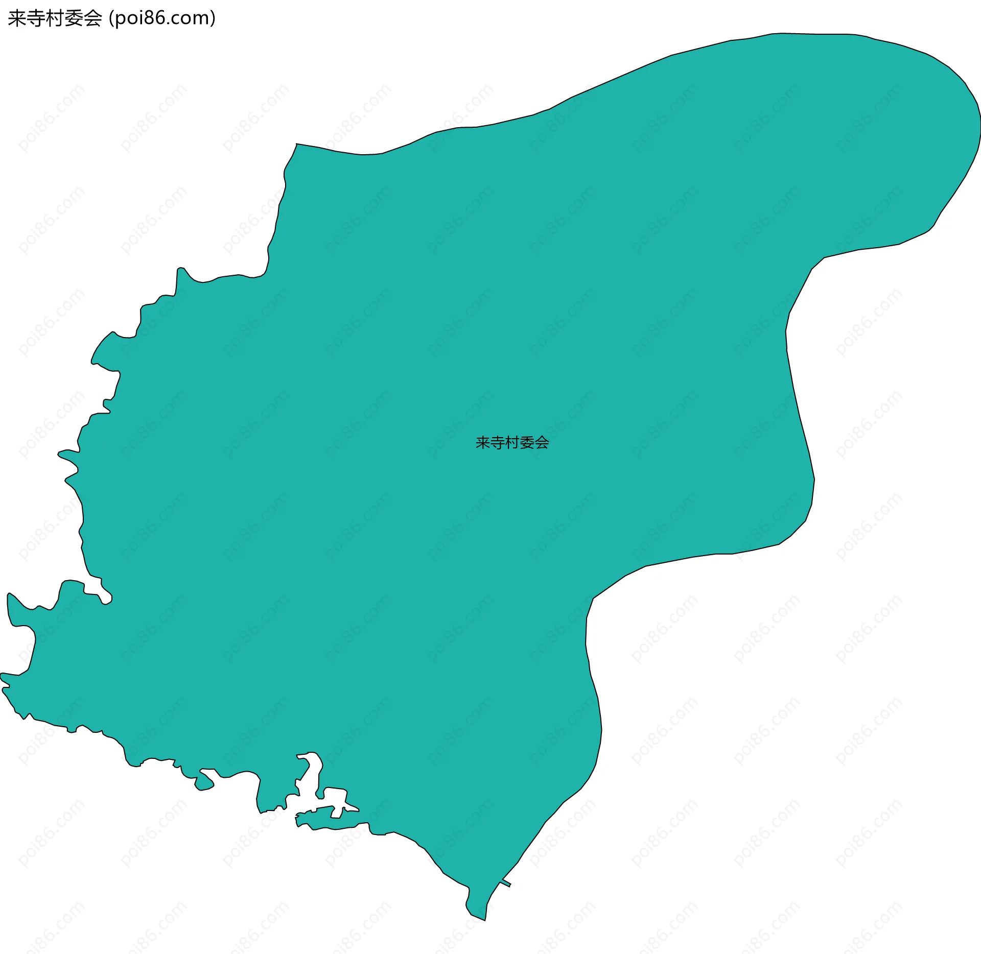 来寺村委会边界地图