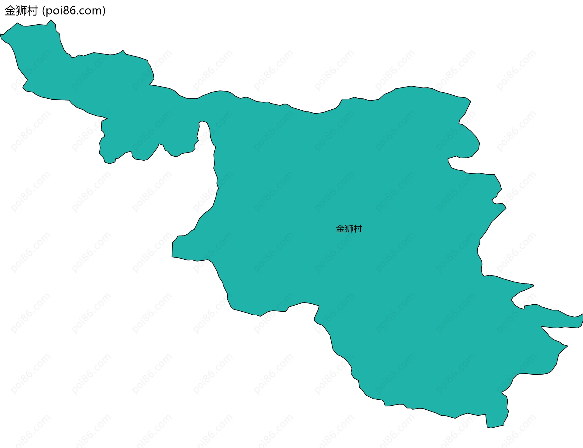 金狮村边界地图