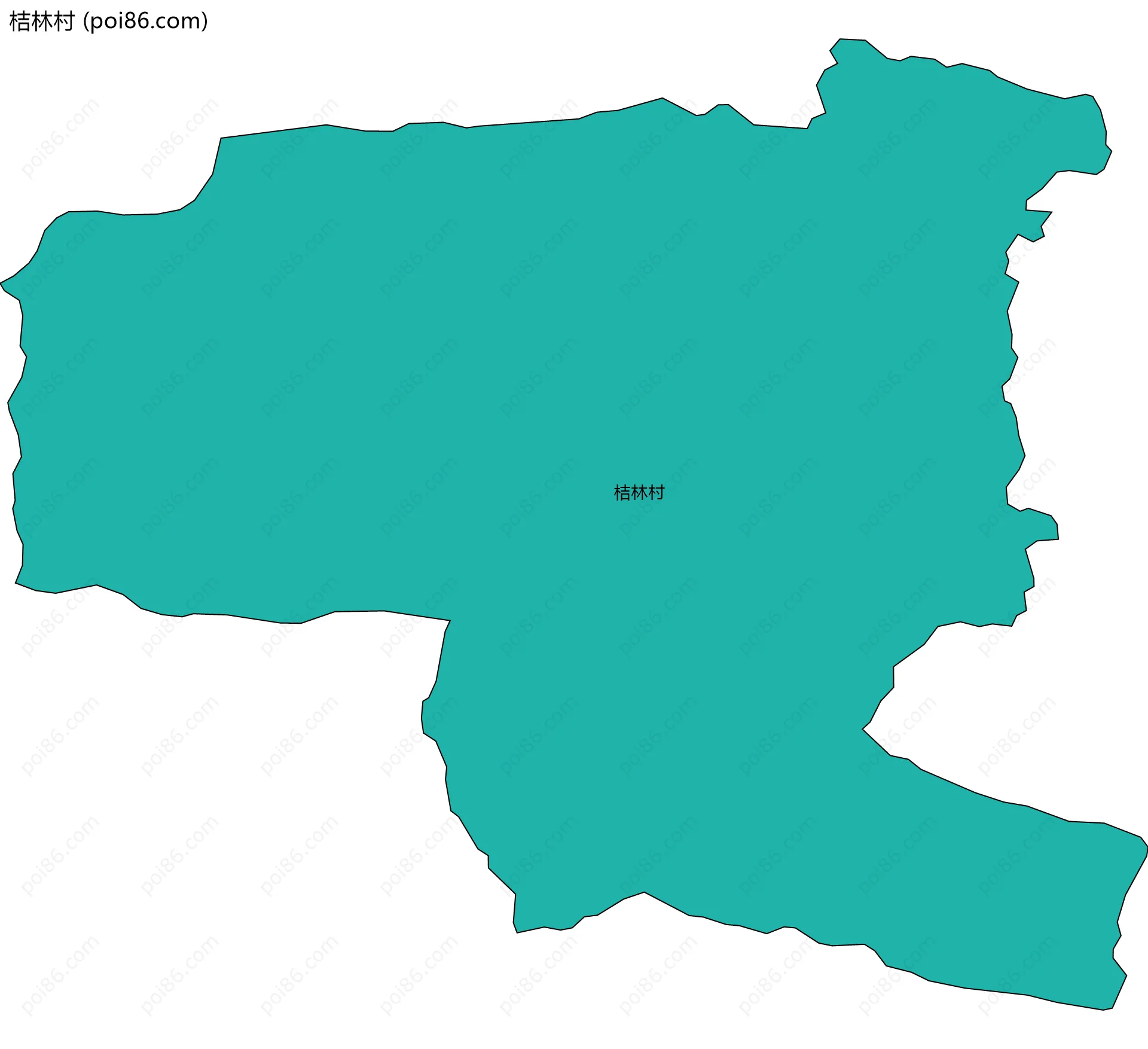 桔林村边界地图
