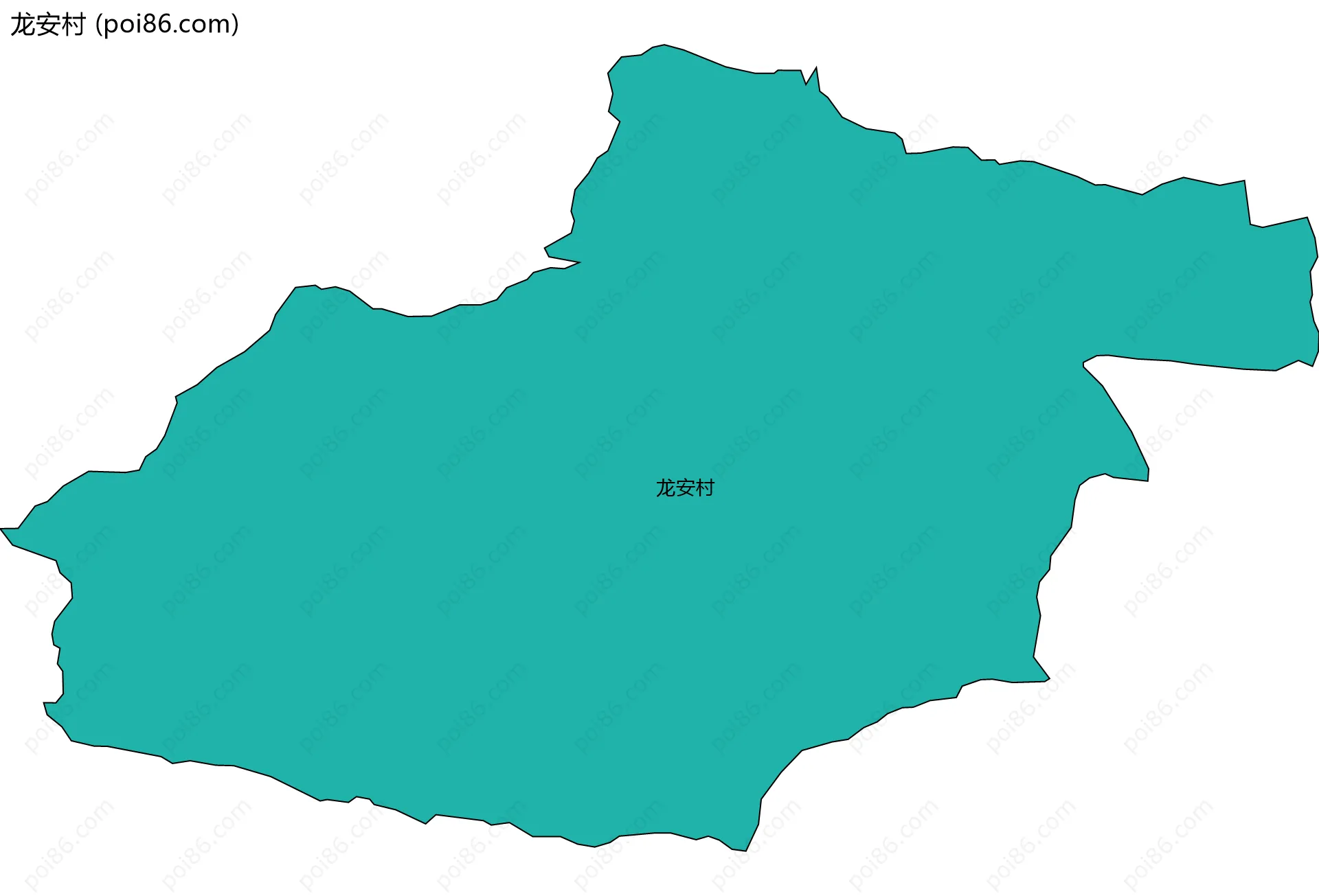 龙安村边界地图