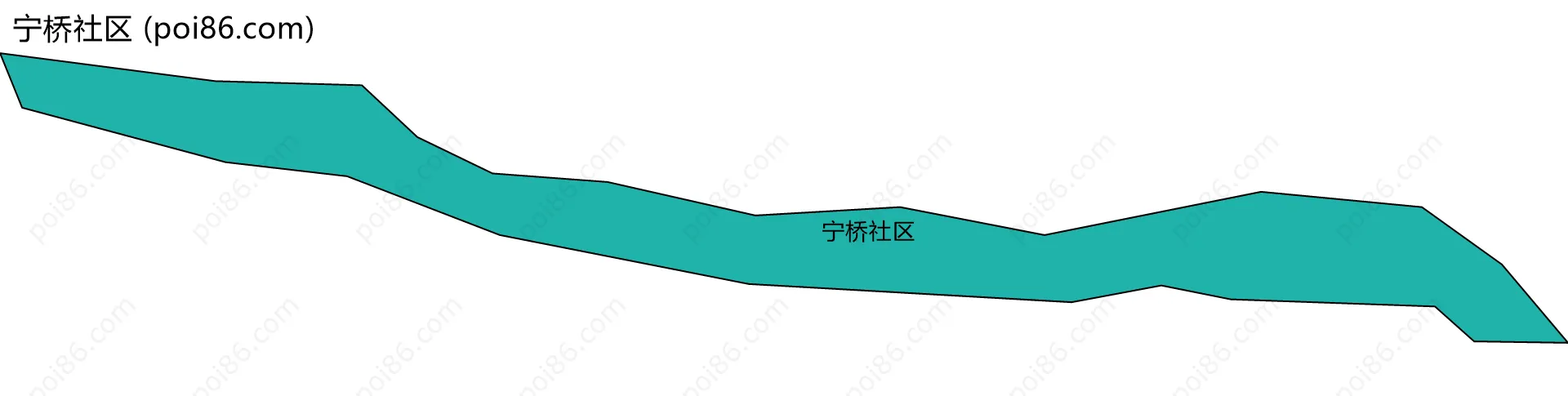 宁桥社区边界地图