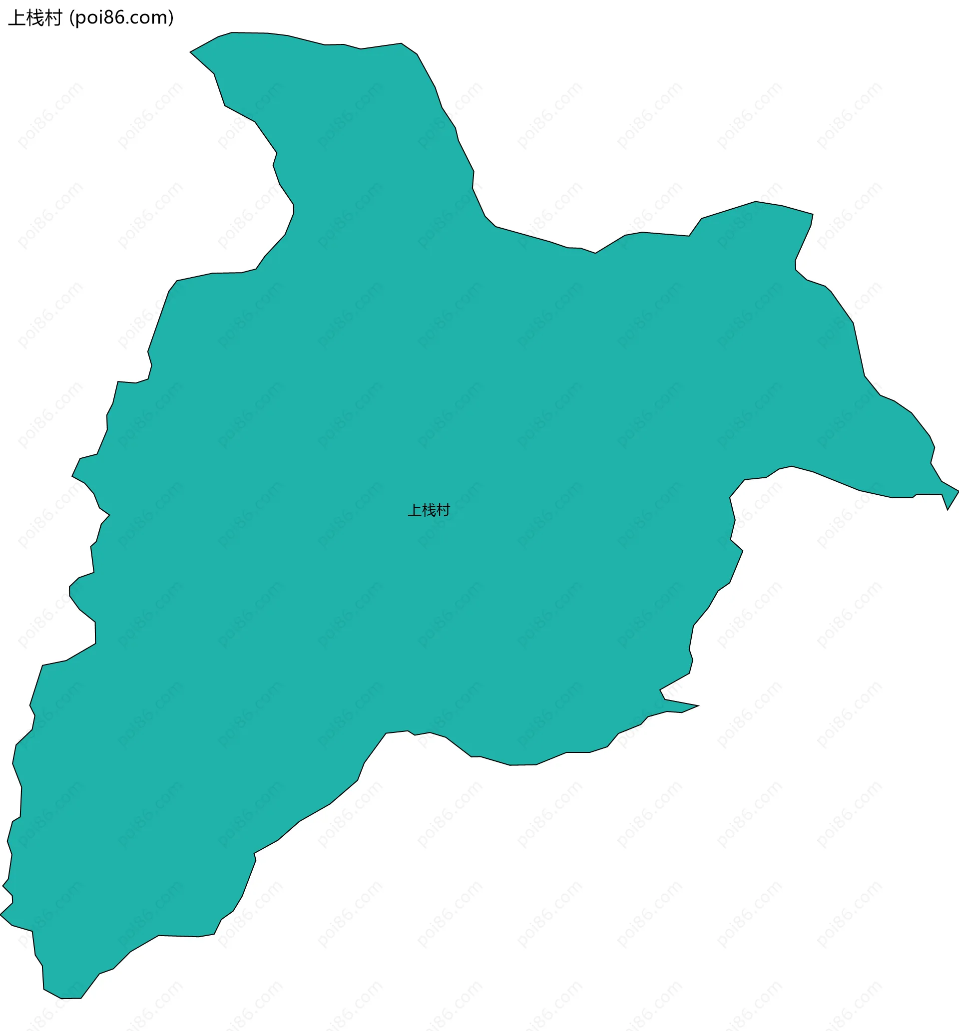 上栈村边界地图