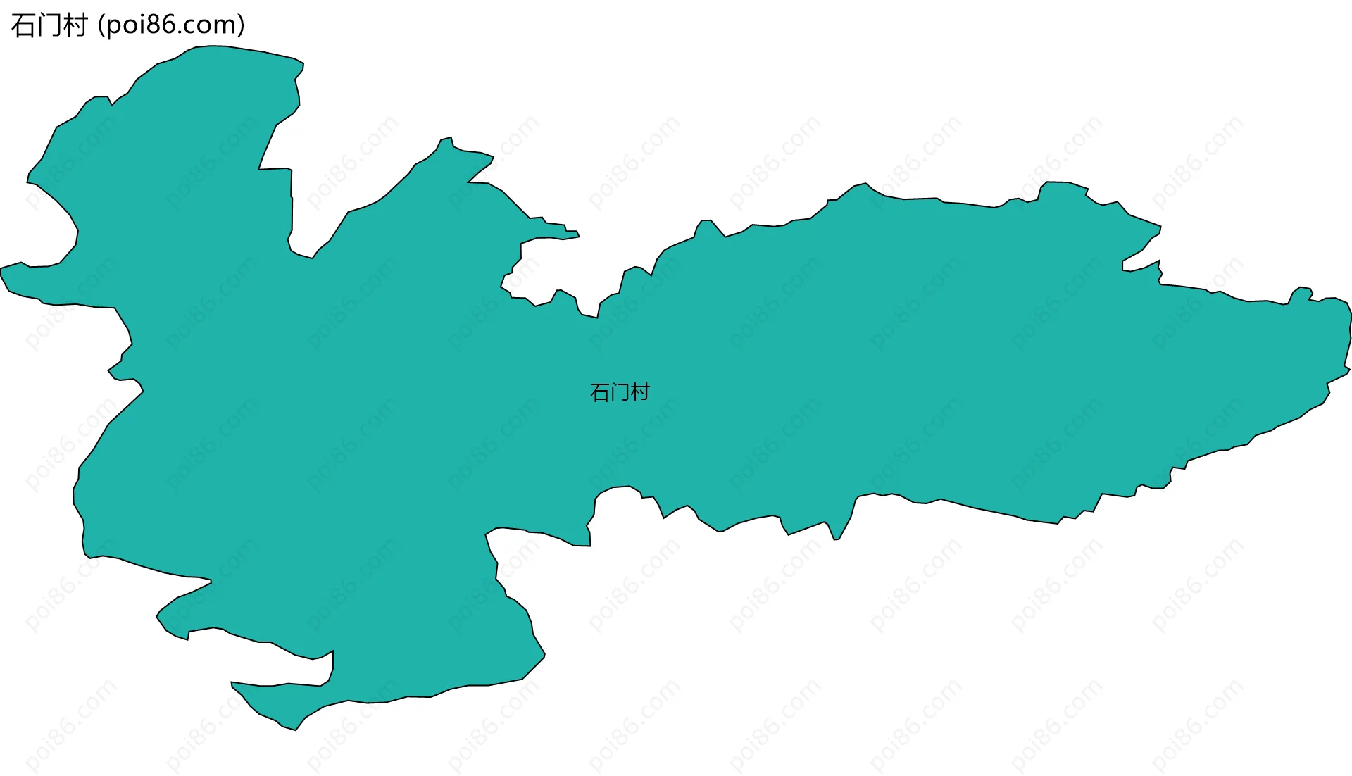 石门村边界地图