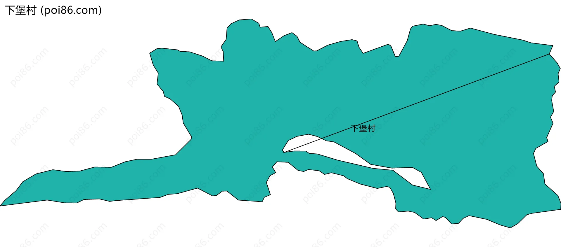 下堡村边界地图