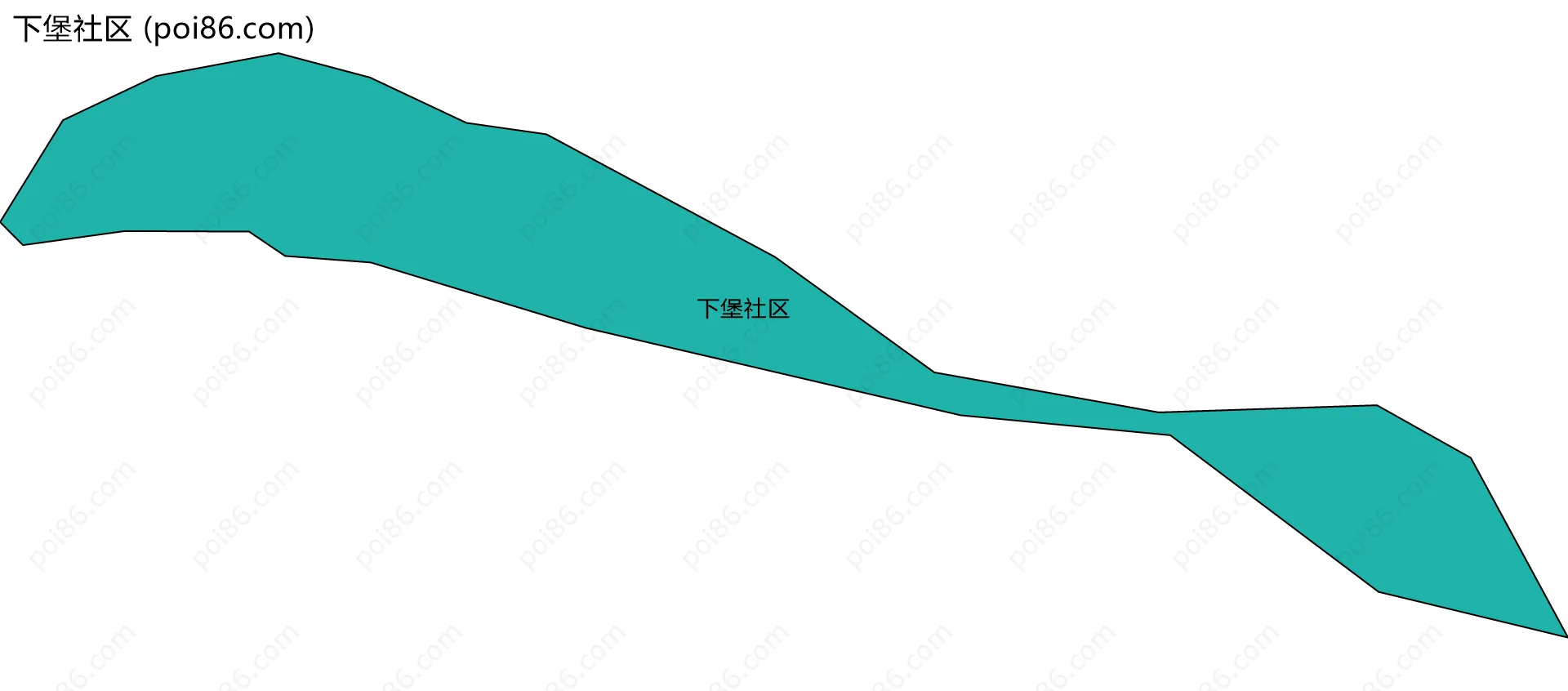 下堡社区边界地图