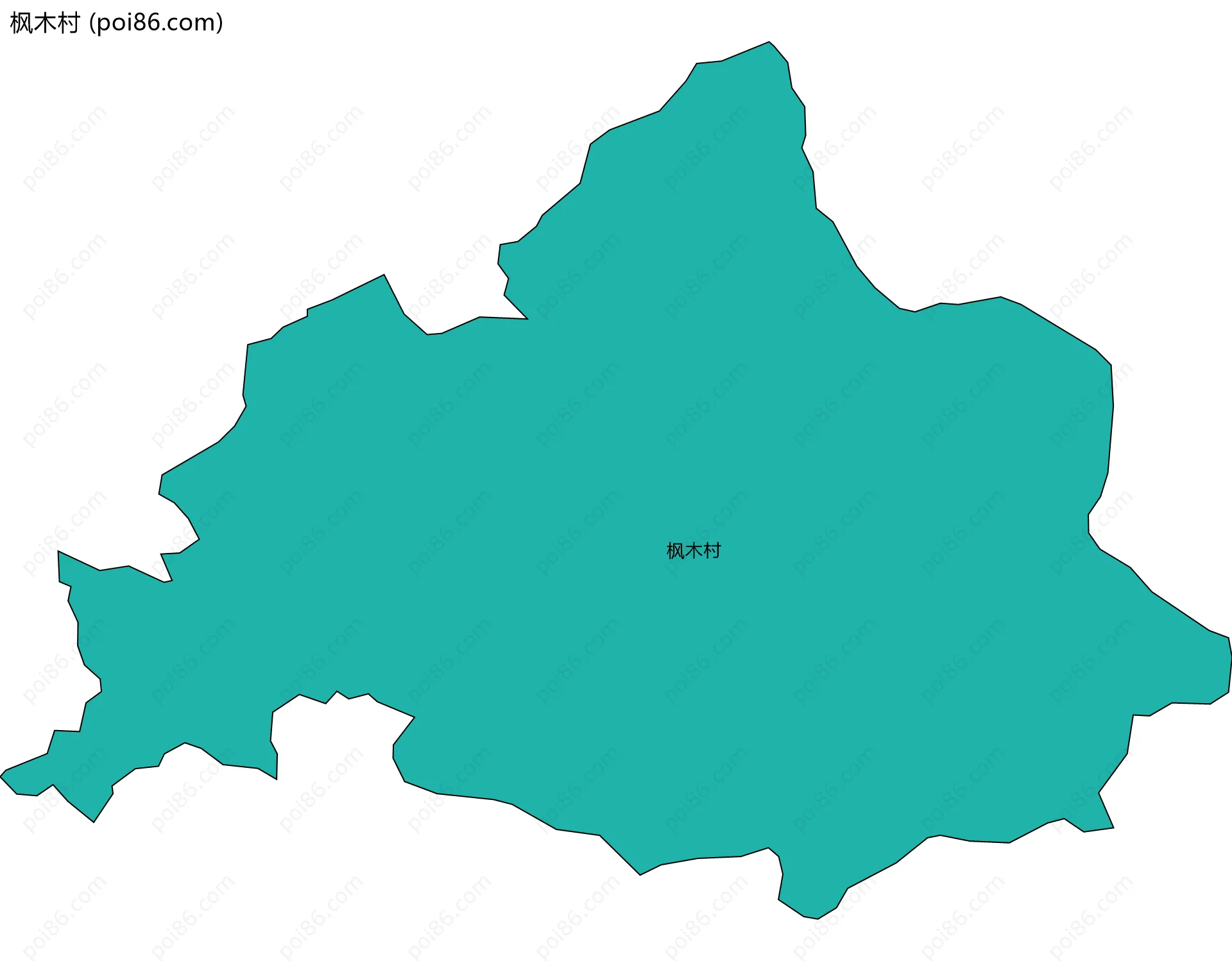 枫木村边界地图