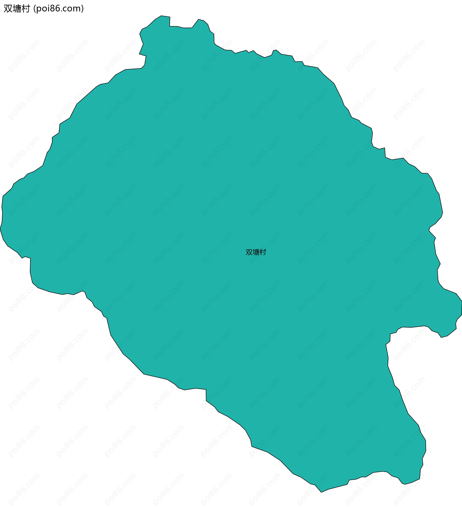 双塘村边界地图