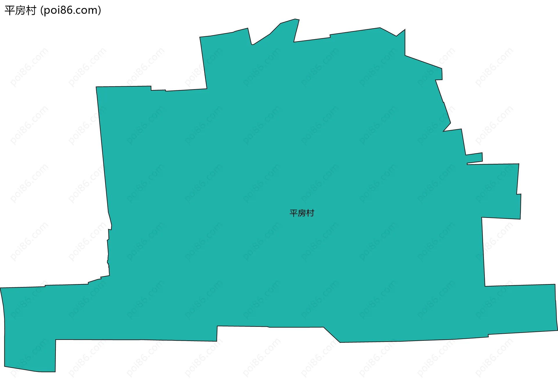 平房村边界地图