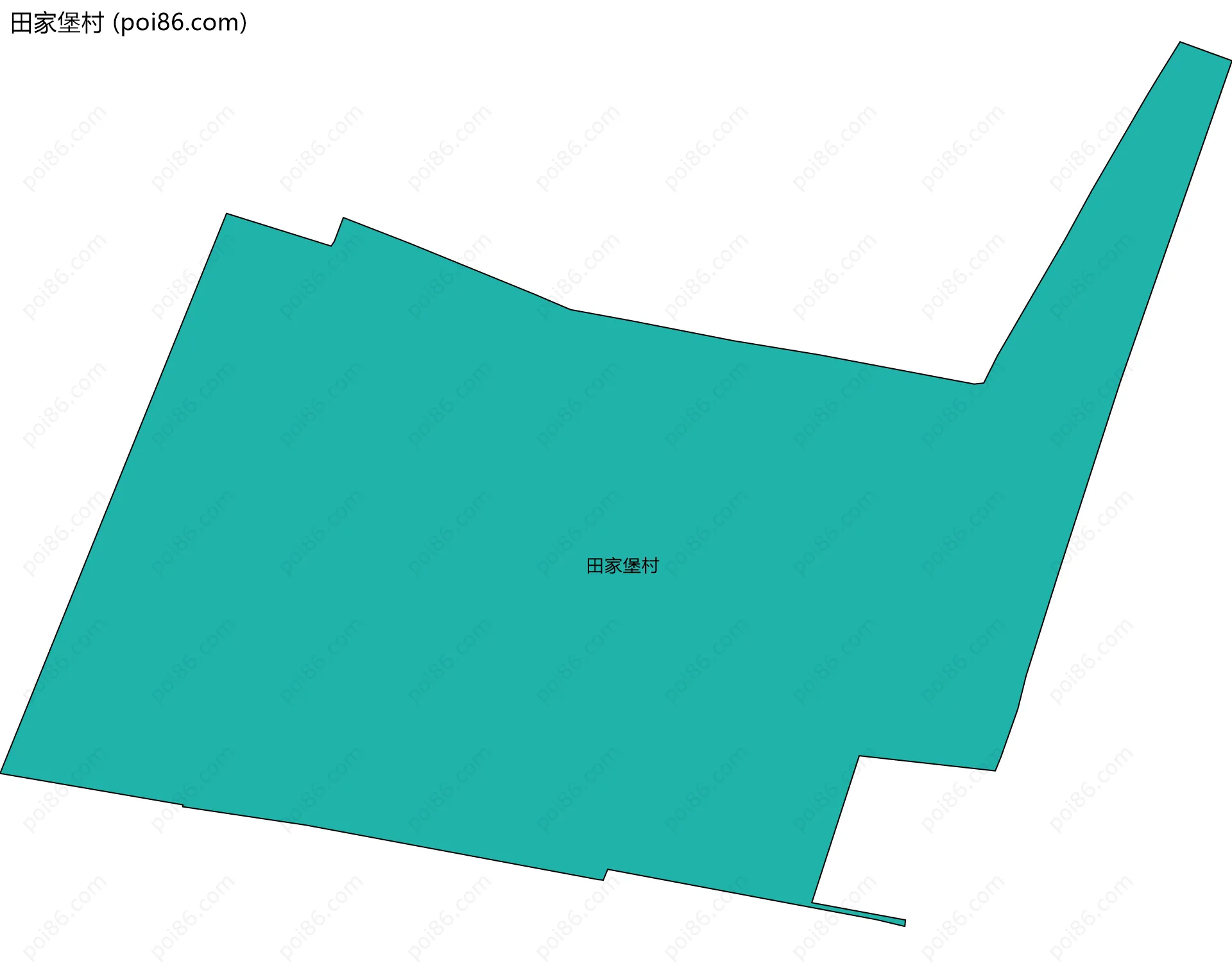 田家堡村边界地图