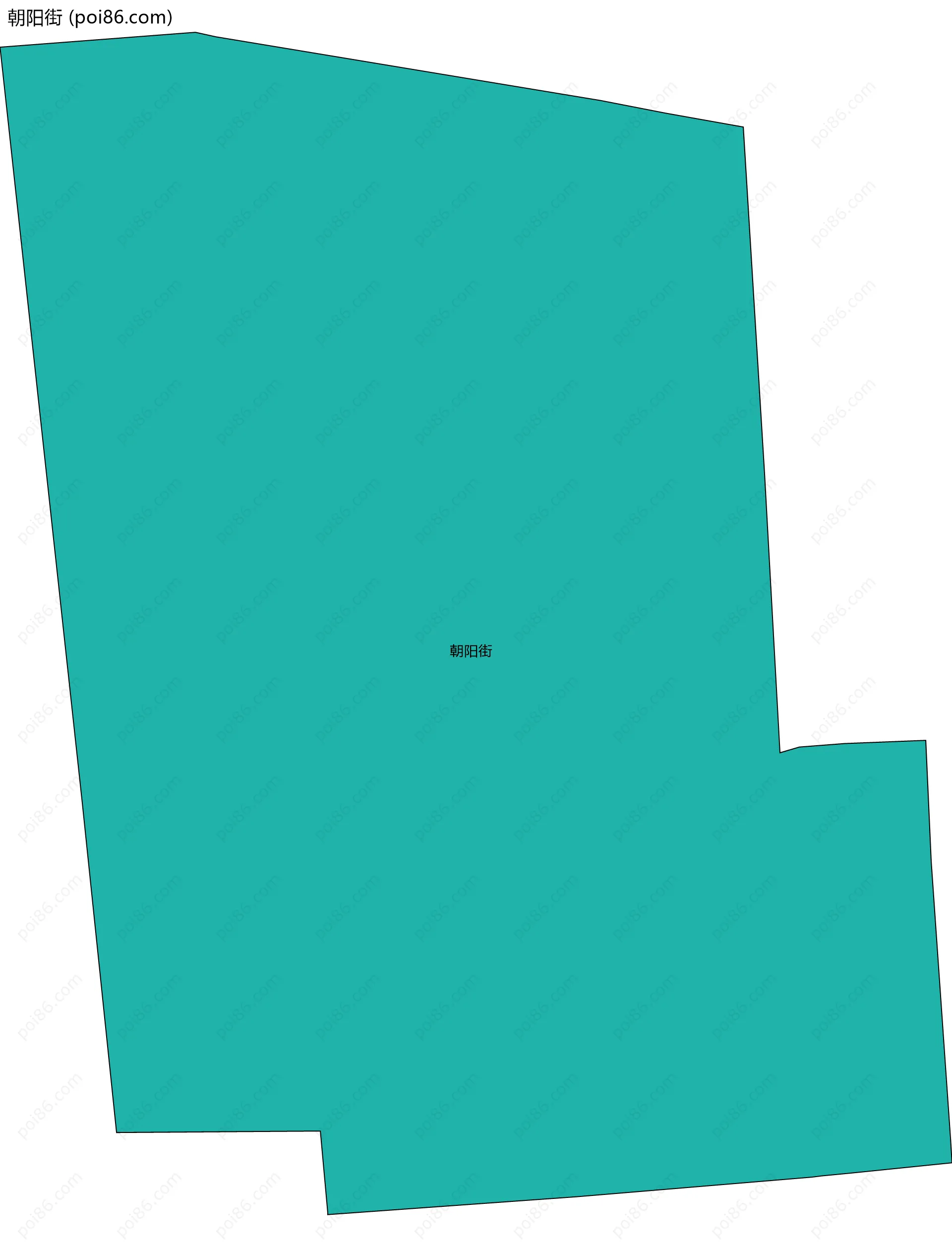 朝阳街边界地图