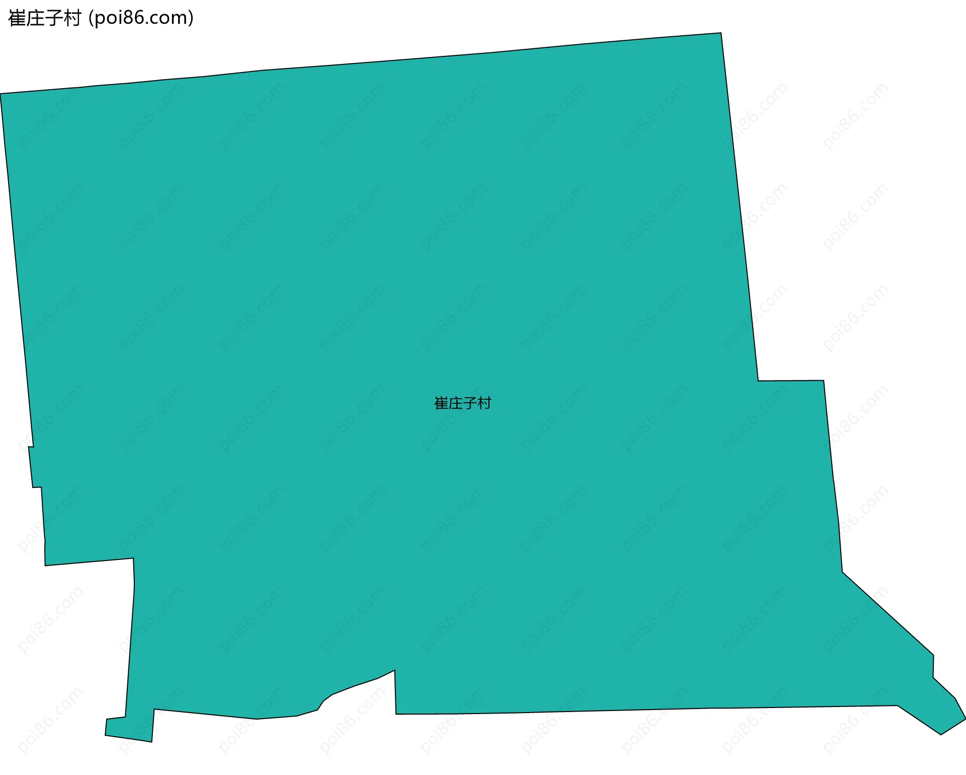 崔庄子村边界地图