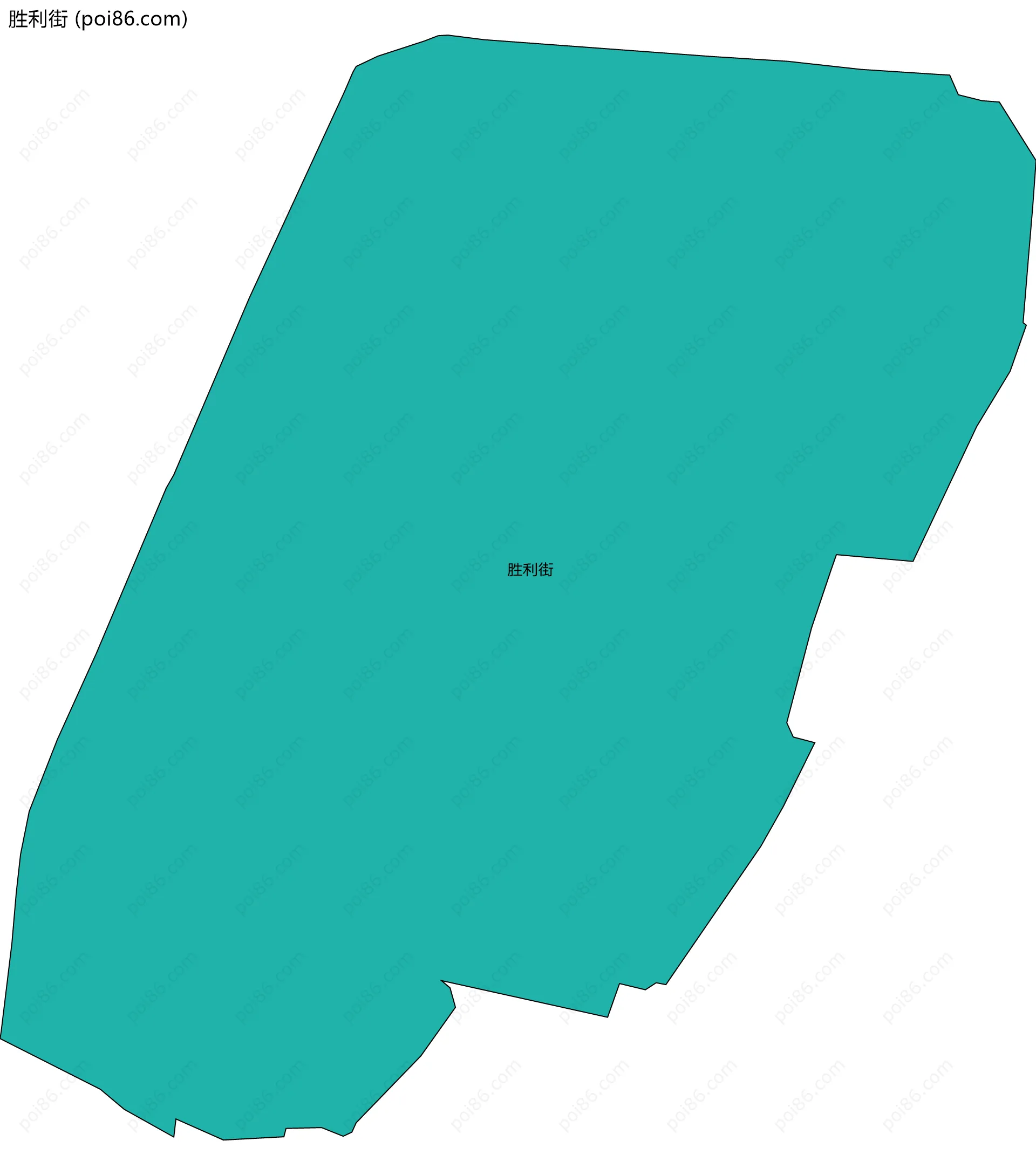 胜利街边界地图