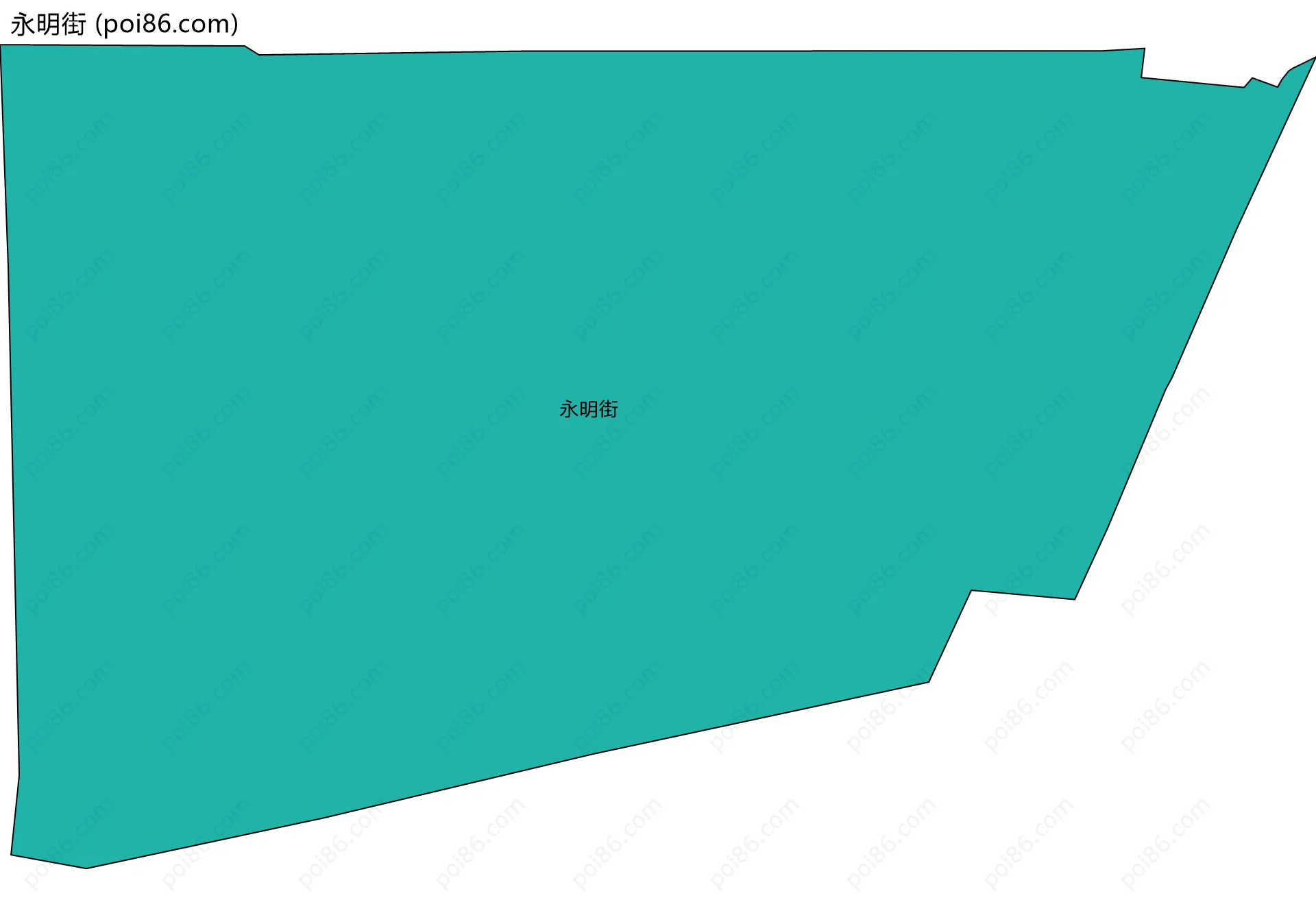 永明街边界地图