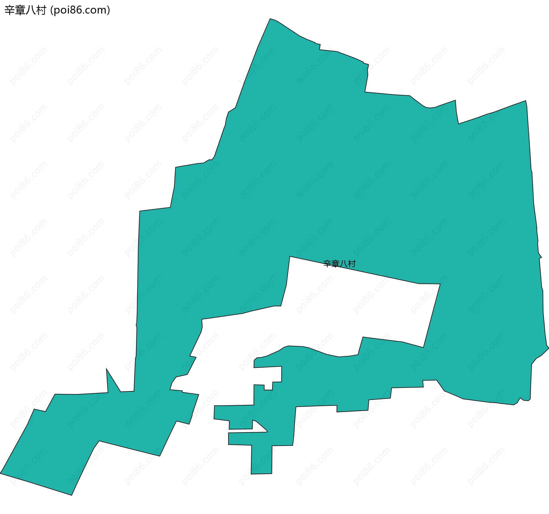 辛章八村边界地图