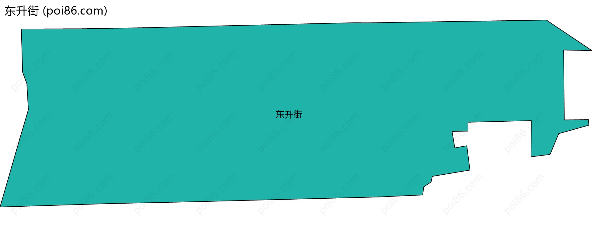 东升街边界地图