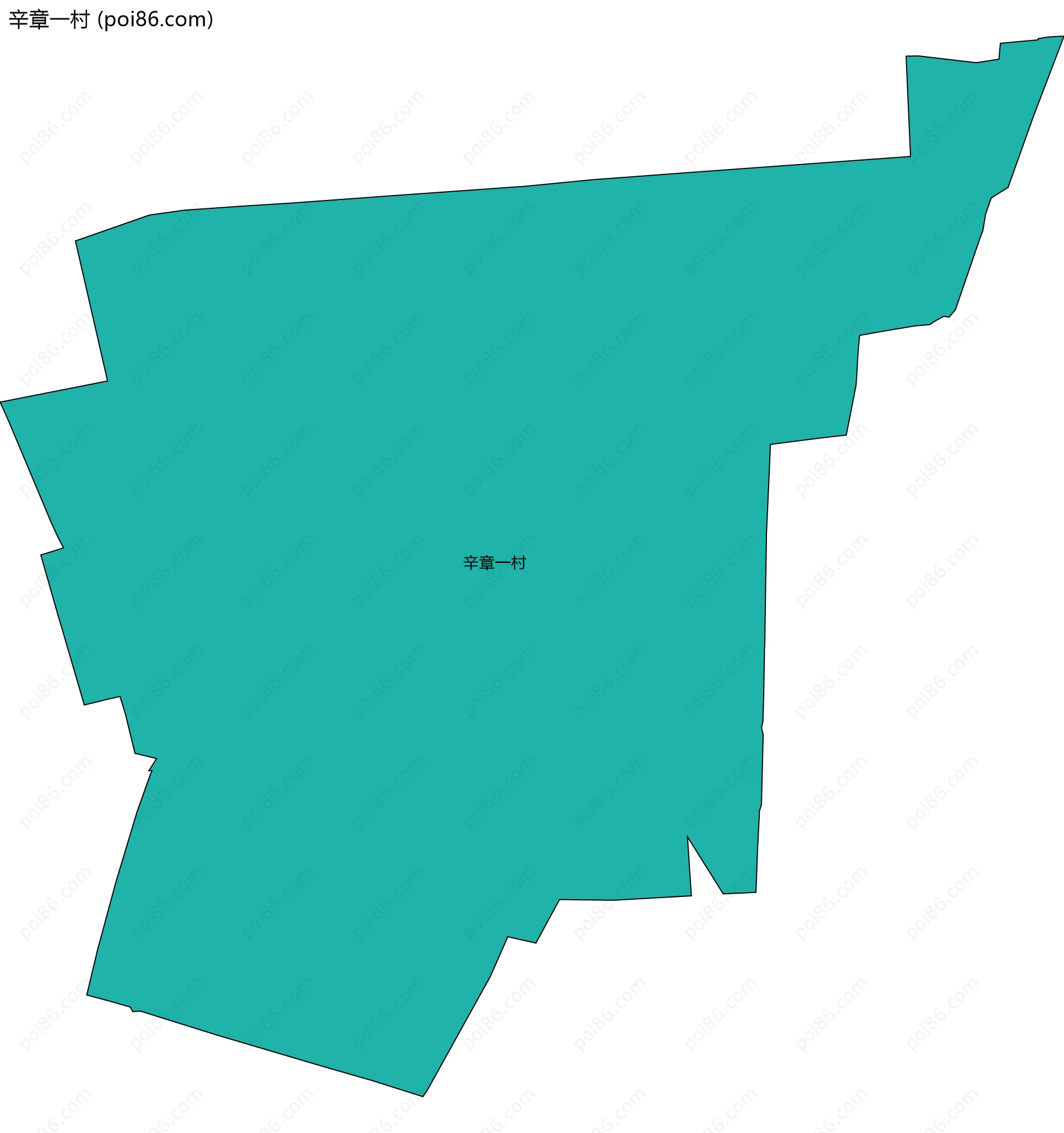 辛章一村边界地图