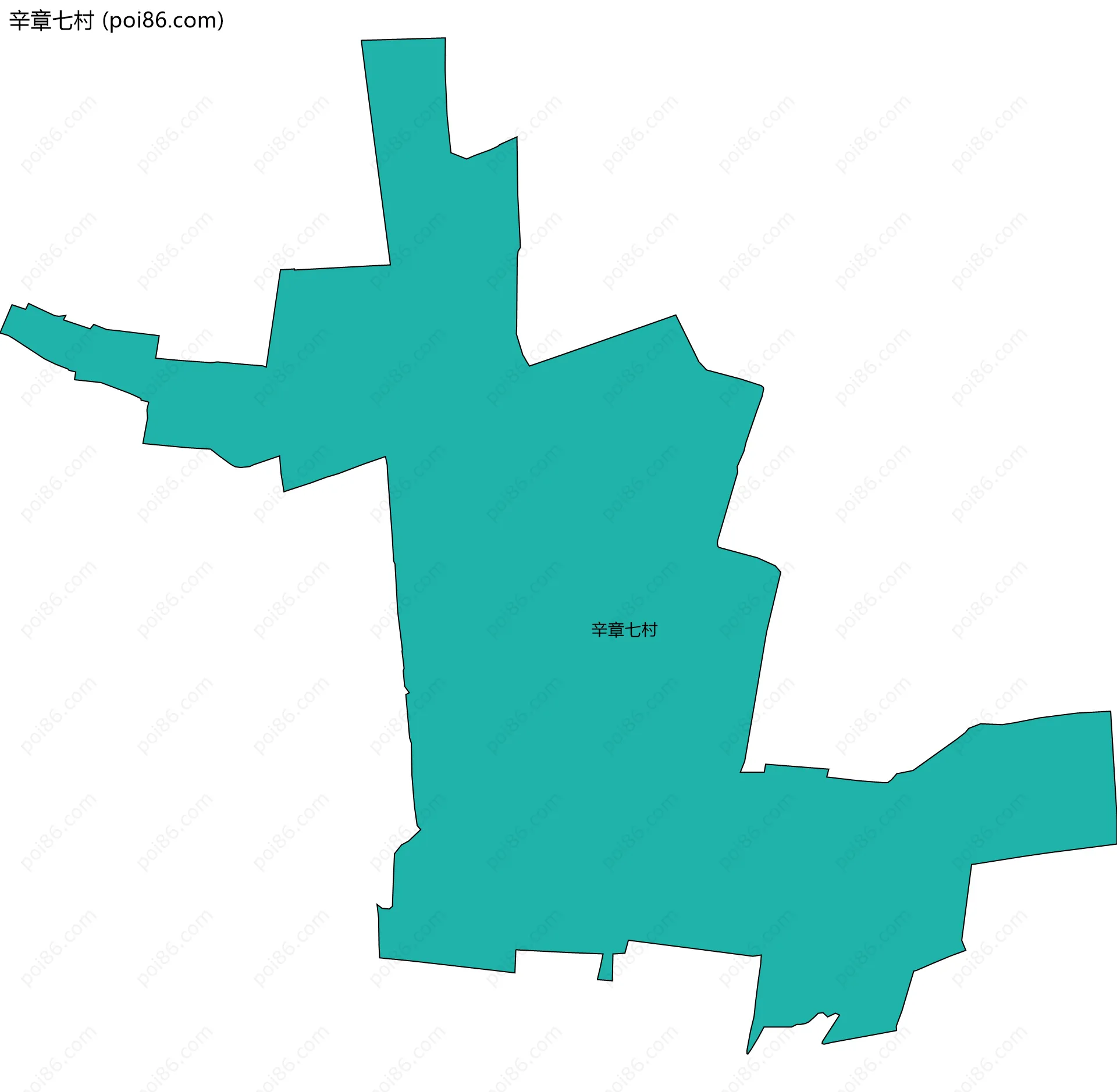 辛章七村边界地图