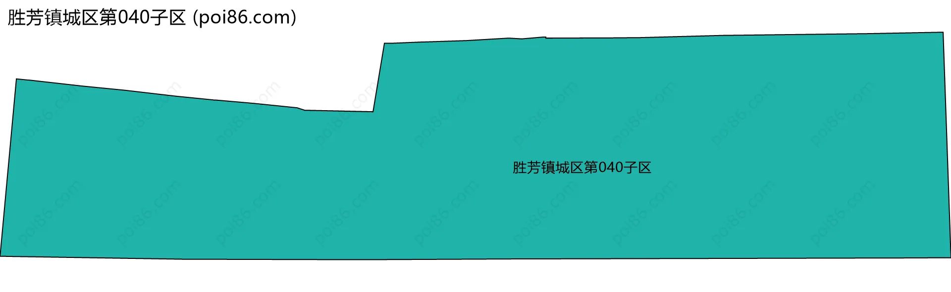 胜芳镇城区第040子区边界地图