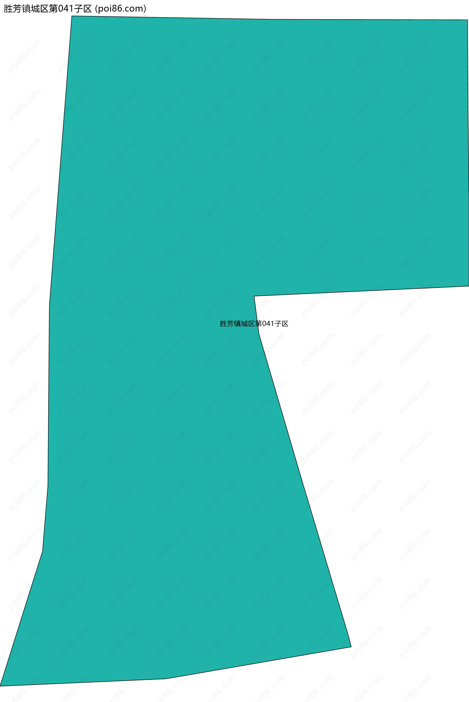 胜芳镇城区第041子区边界地图