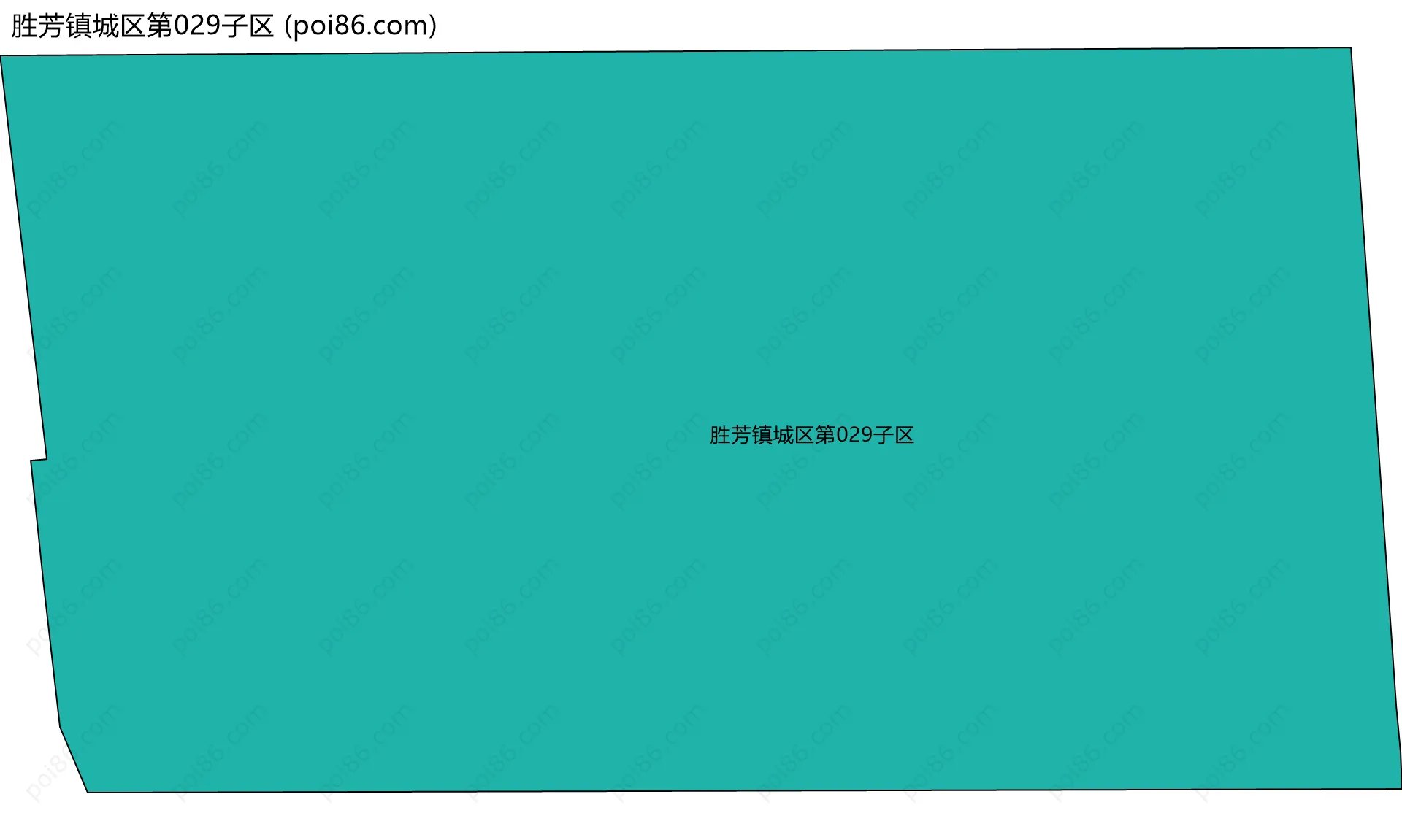 胜芳镇城区第029子区边界地图