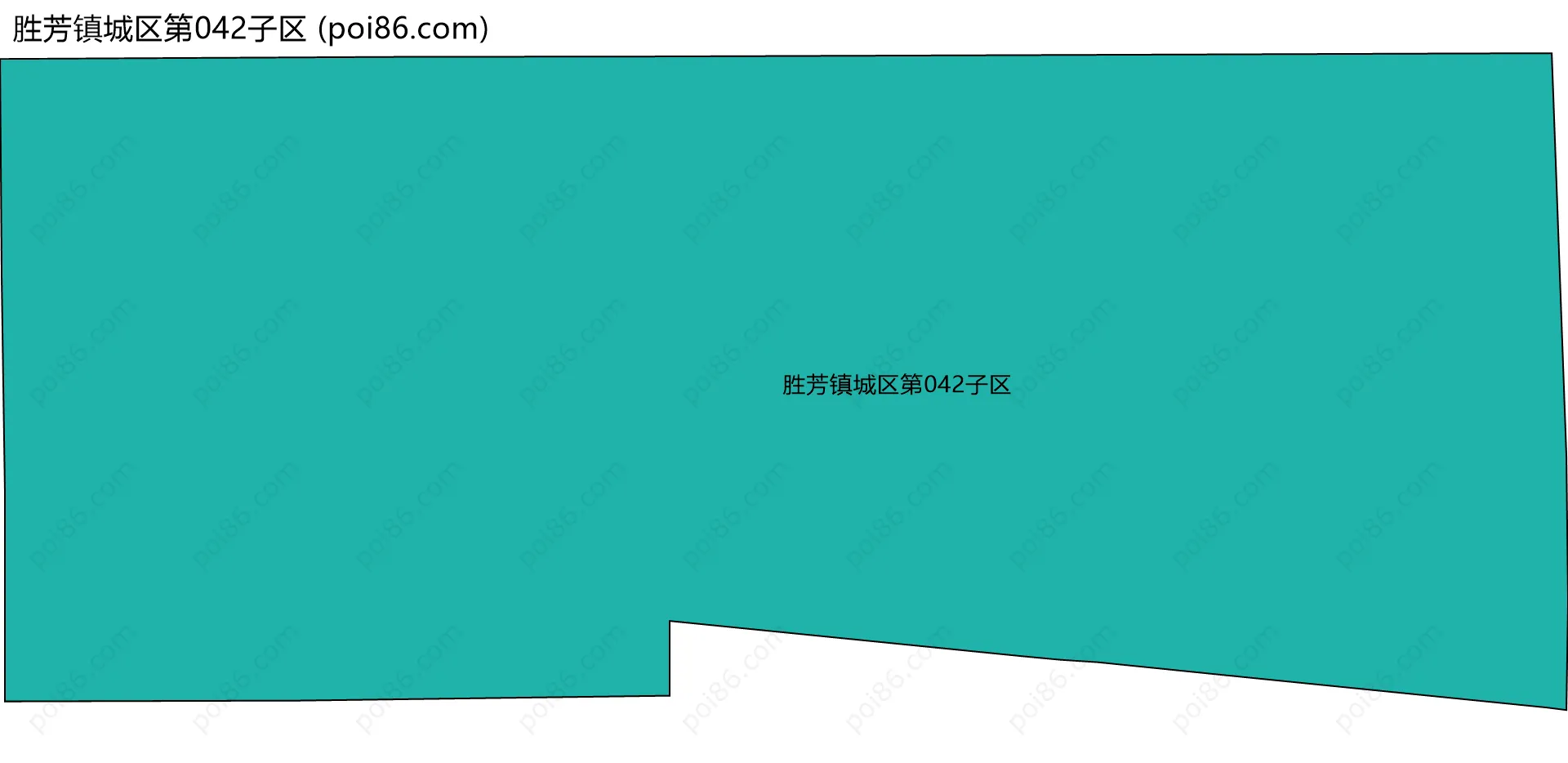 胜芳镇城区第042子区边界地图