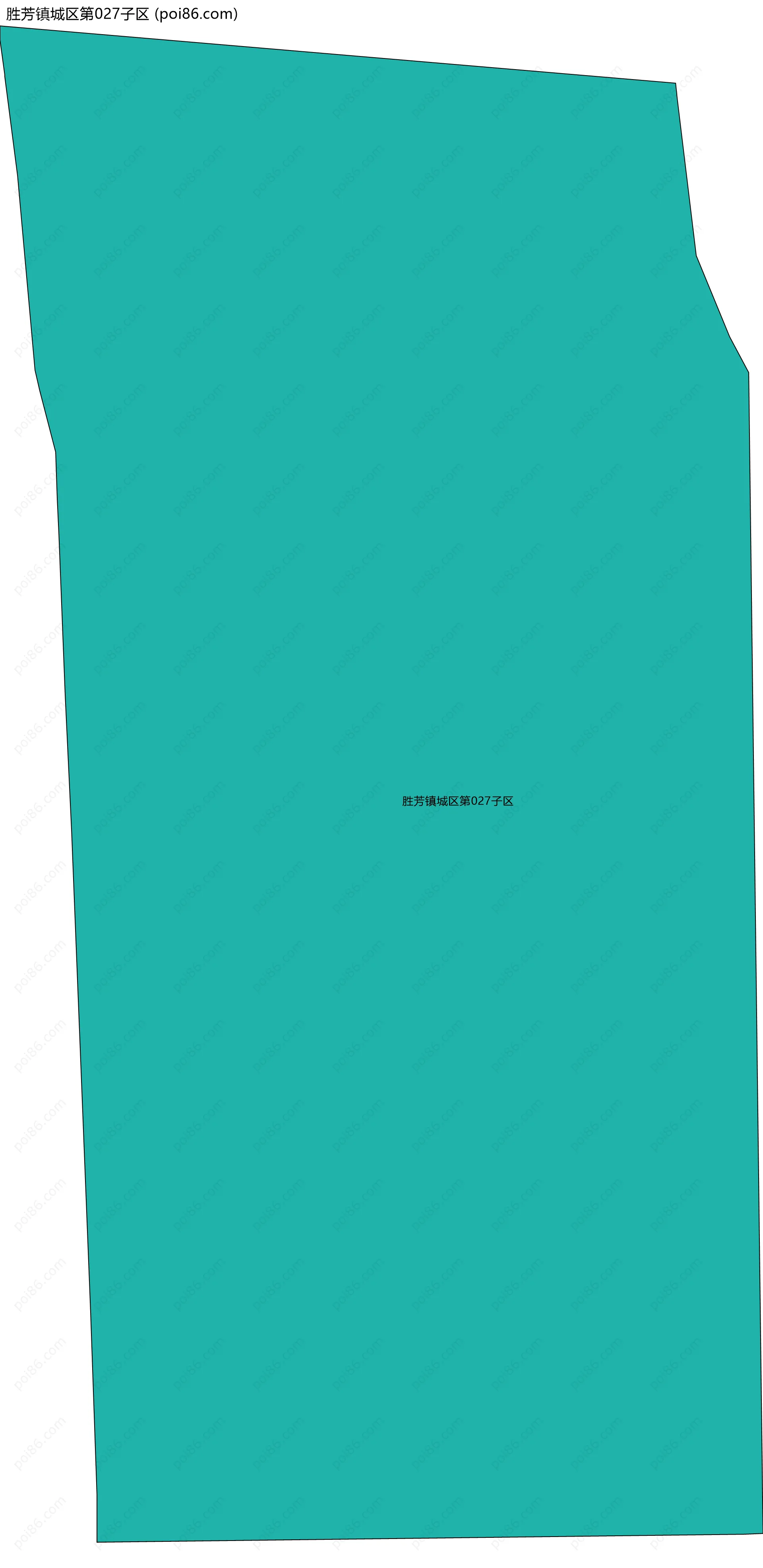 胜芳镇城区第027子区边界地图