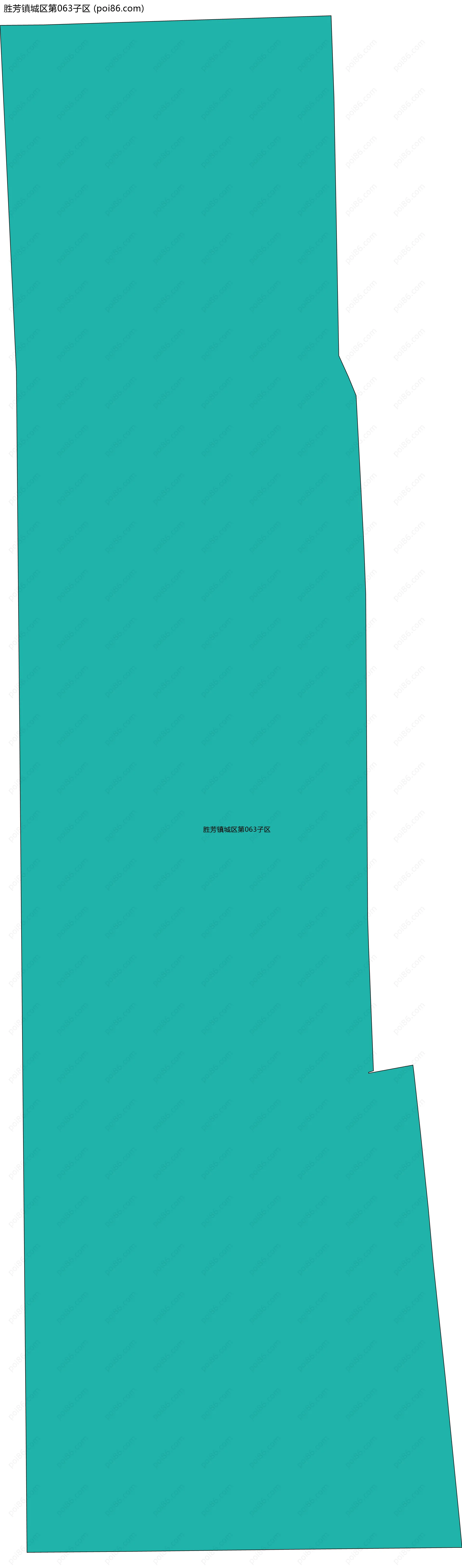 胜芳镇城区第063子区边界地图