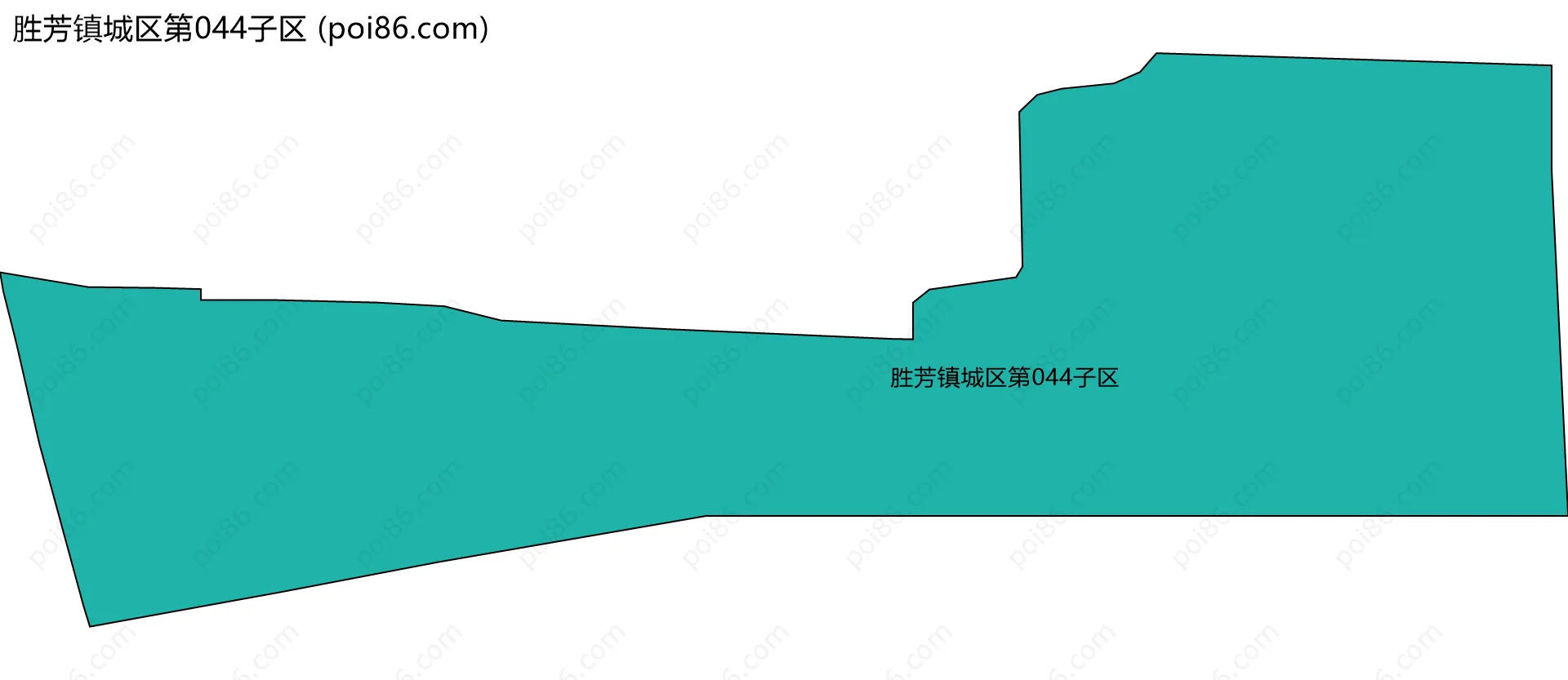 胜芳镇城区第044子区边界地图
