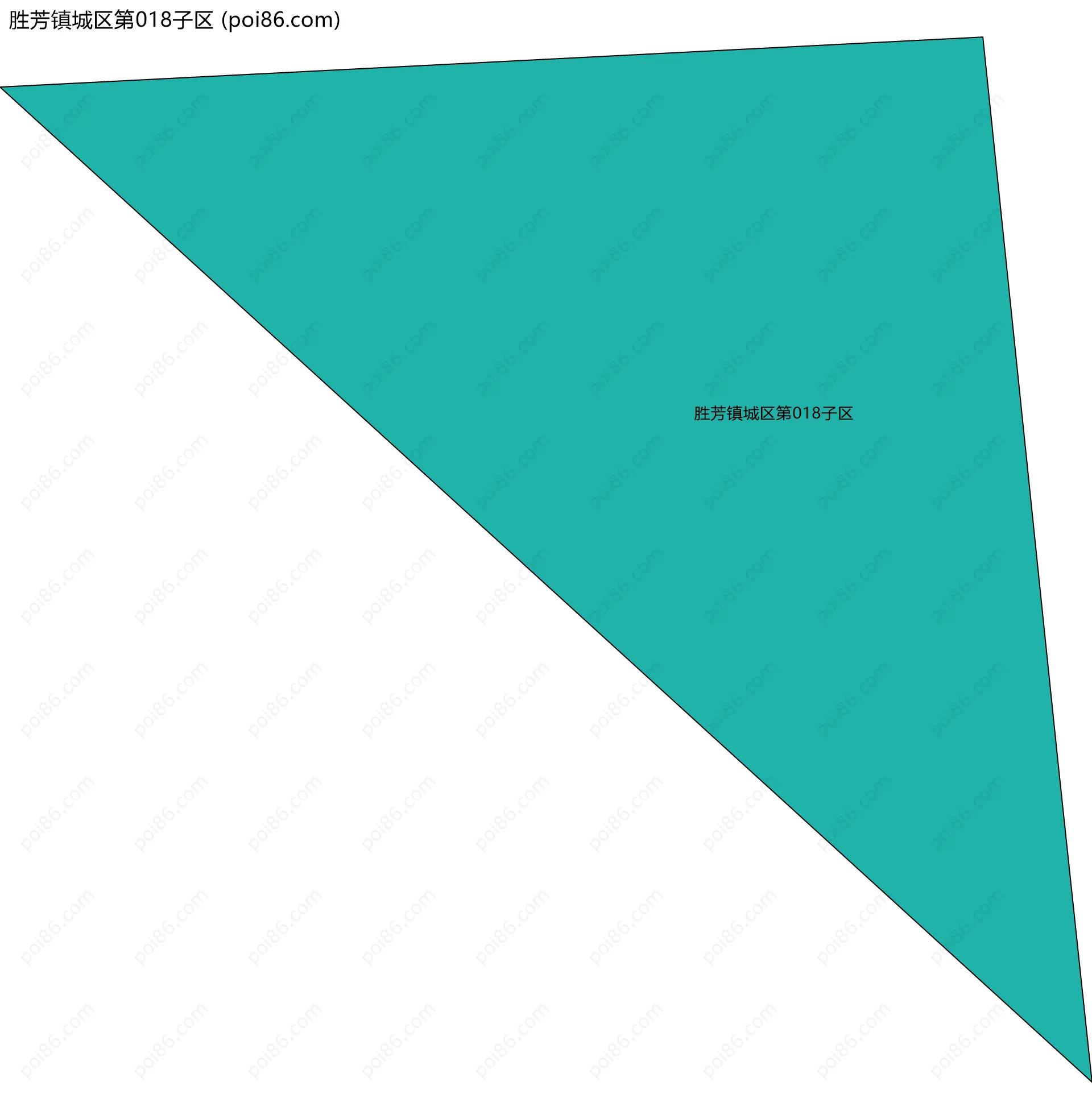 胜芳镇城区第018子区边界地图