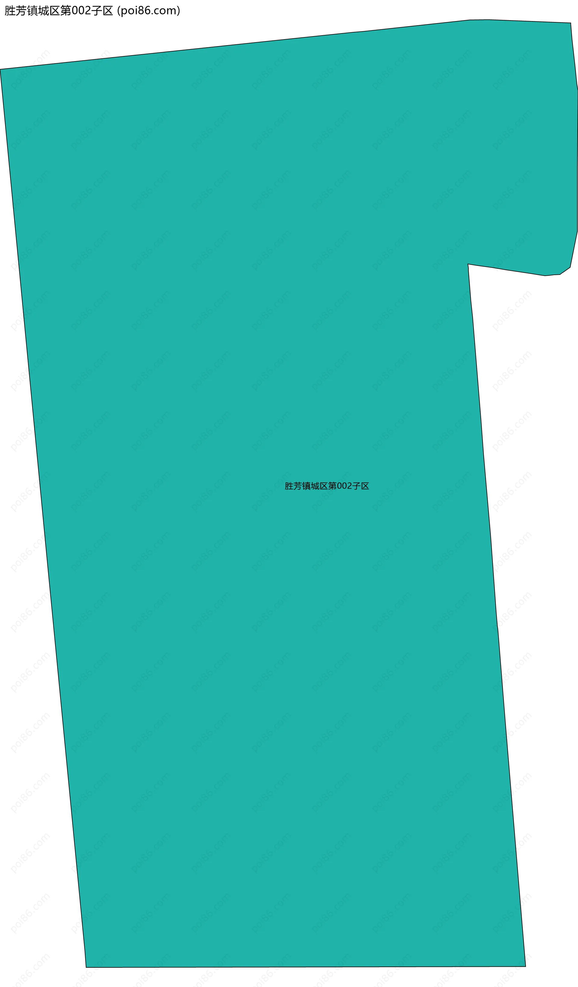 胜芳镇城区第002子区边界地图