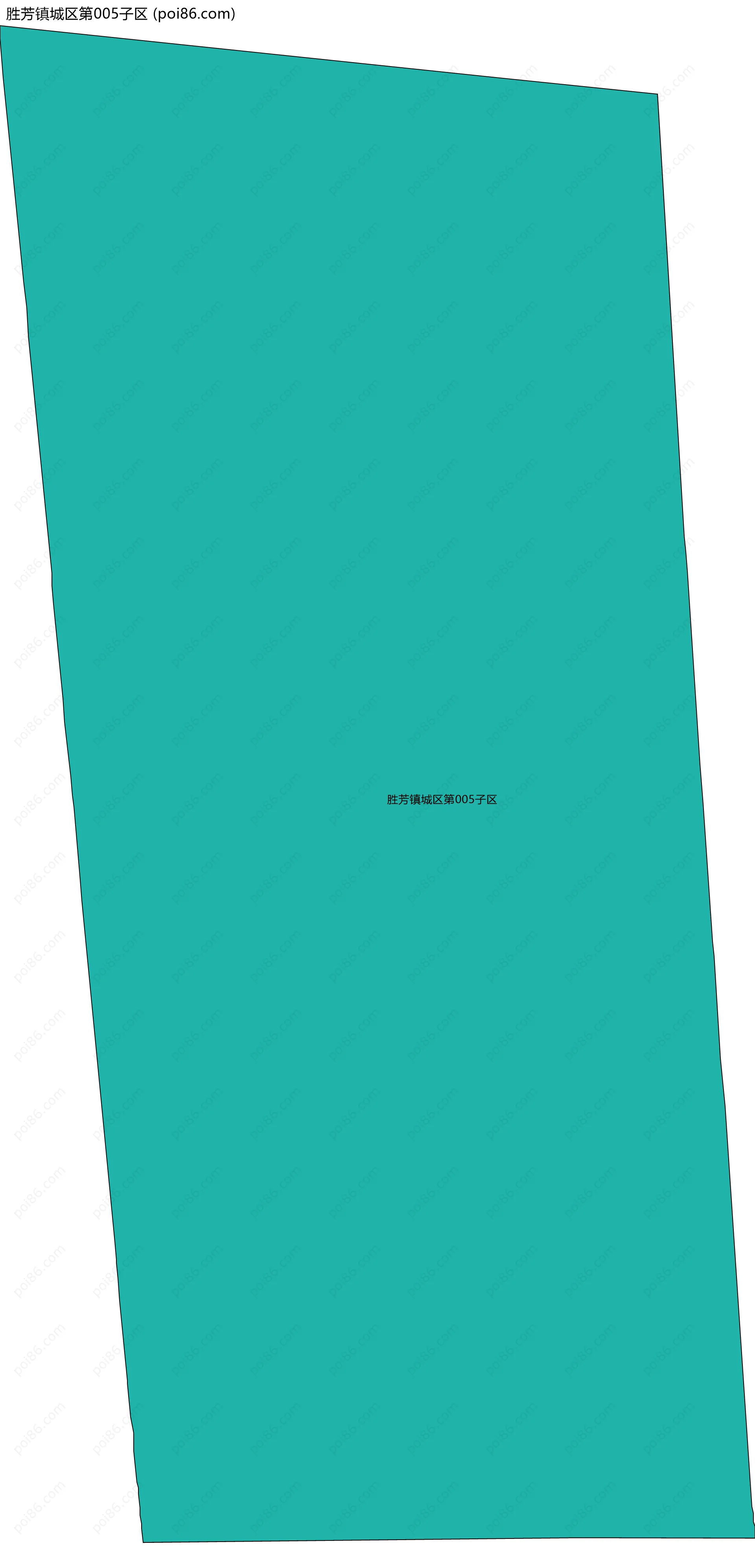 胜芳镇城区第005子区边界地图